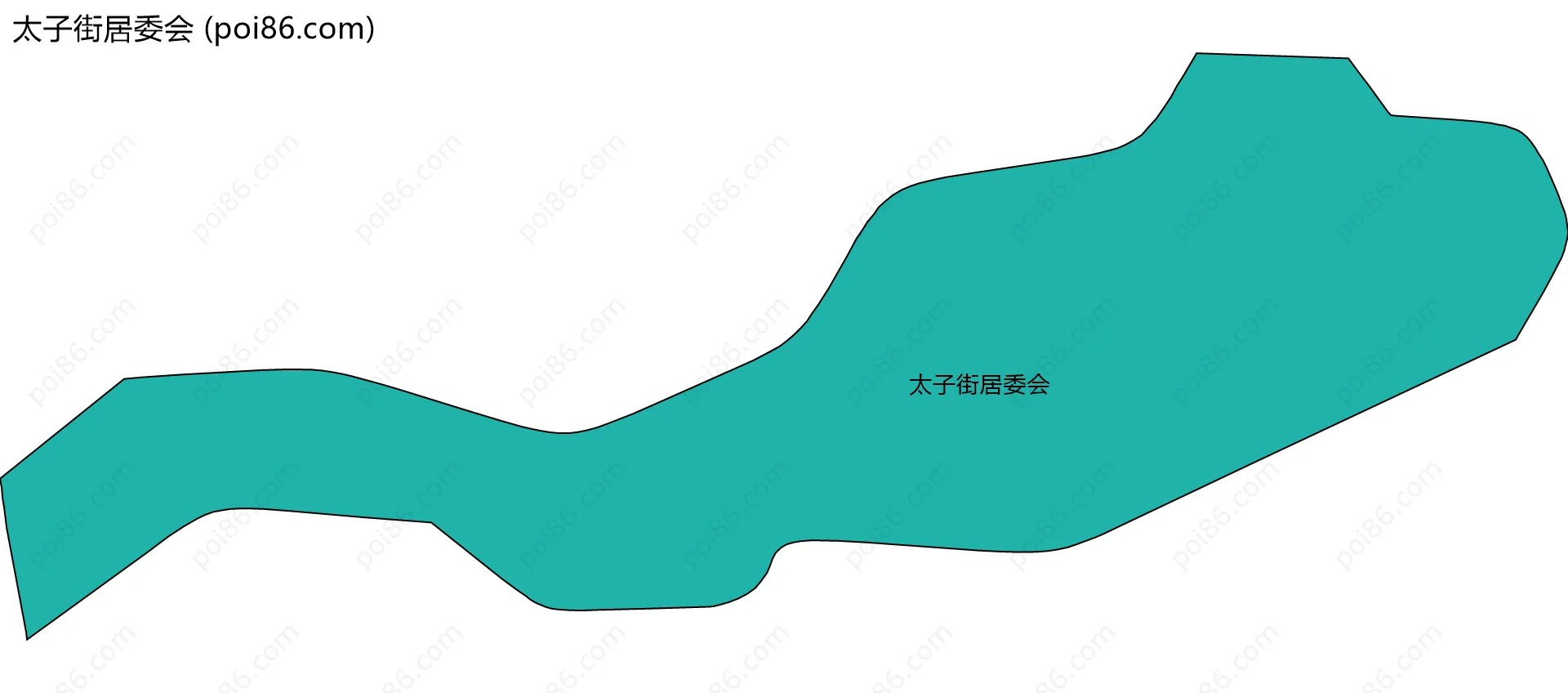 太子街居委会边界地图