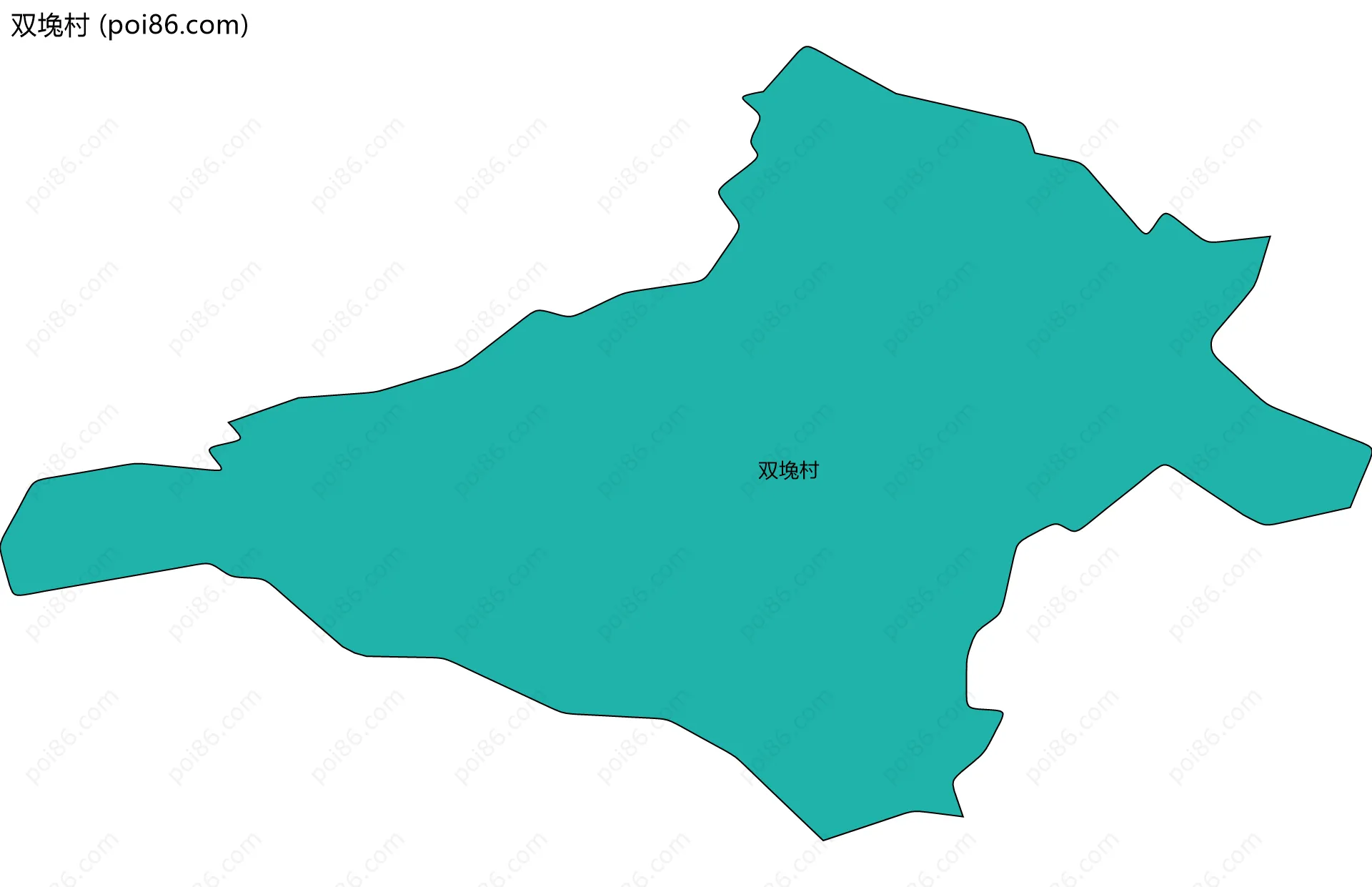 双堍村边界地图