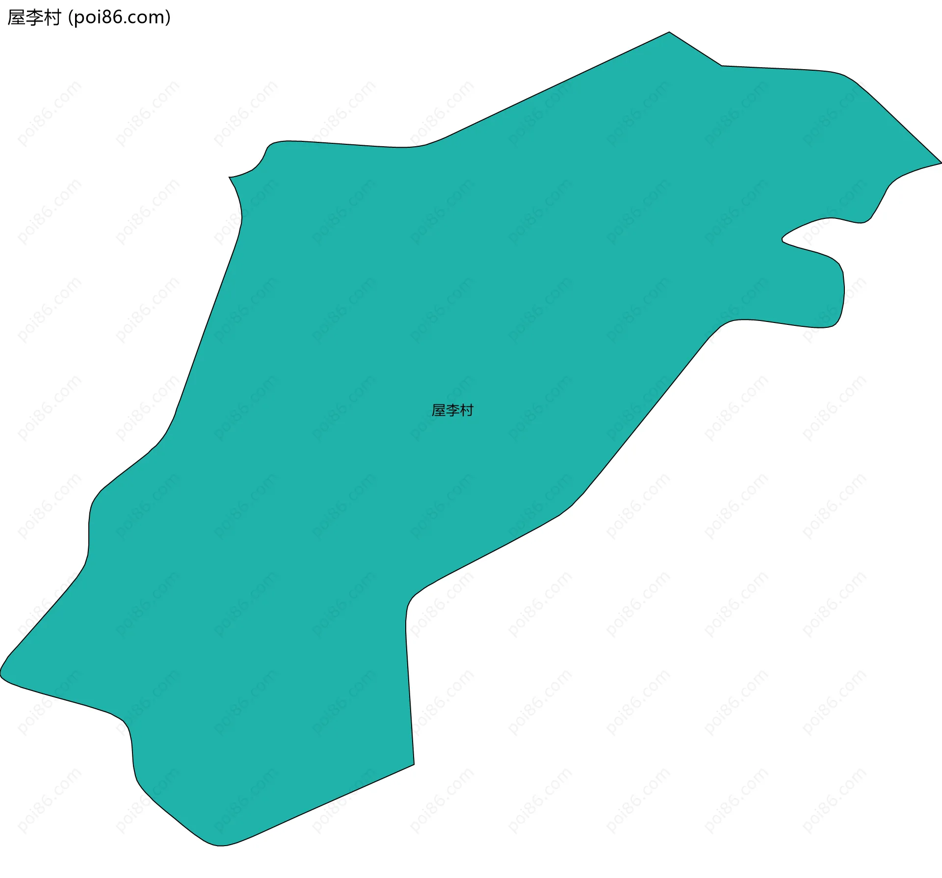 屋李村边界地图