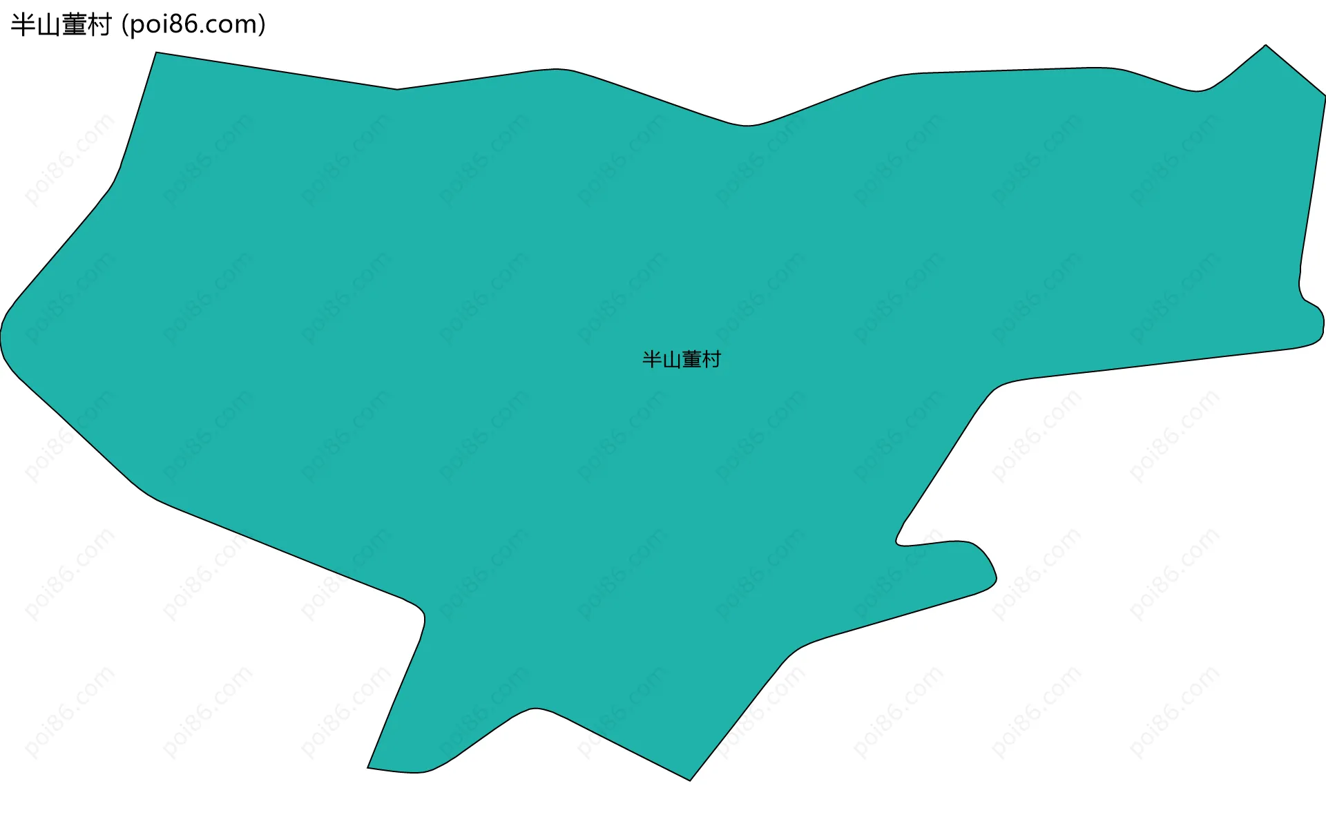 半山董村边界地图