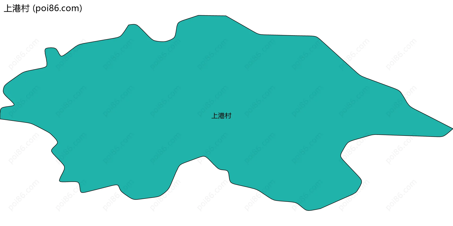 上港村边界地图