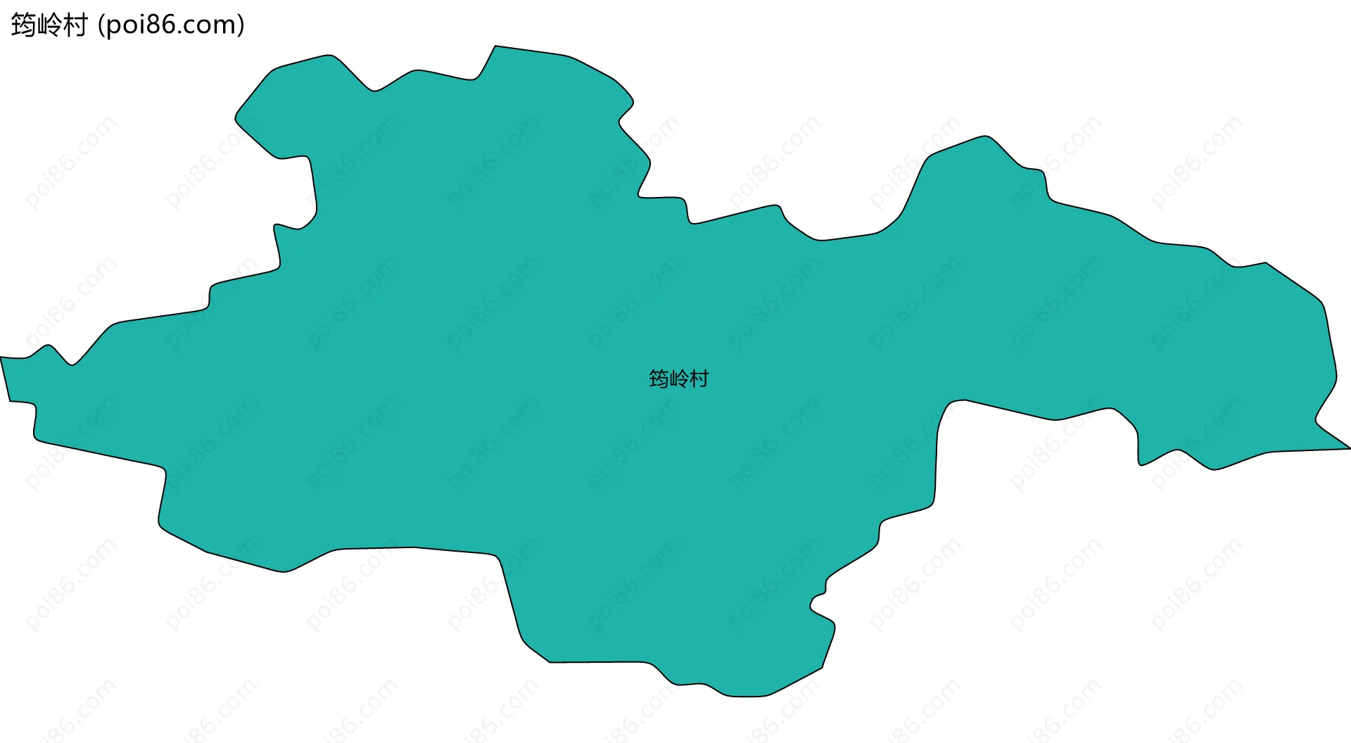 筠岭村边界地图