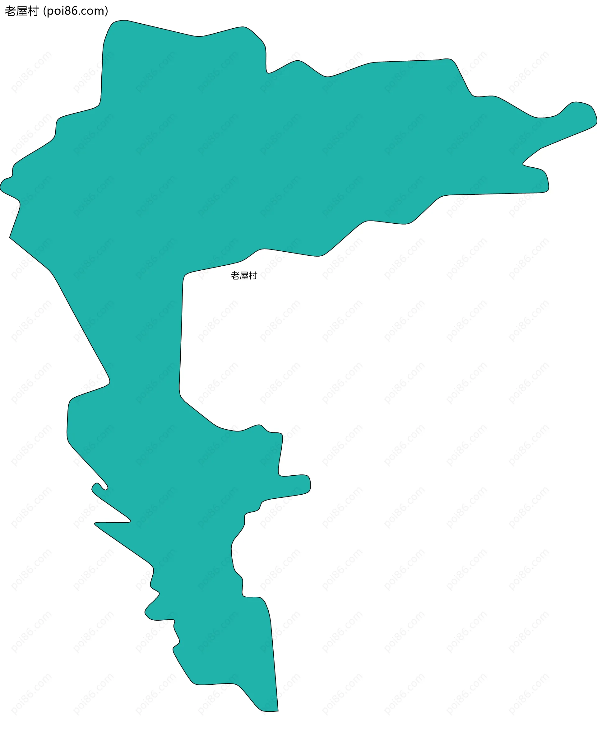 老屋村边界地图