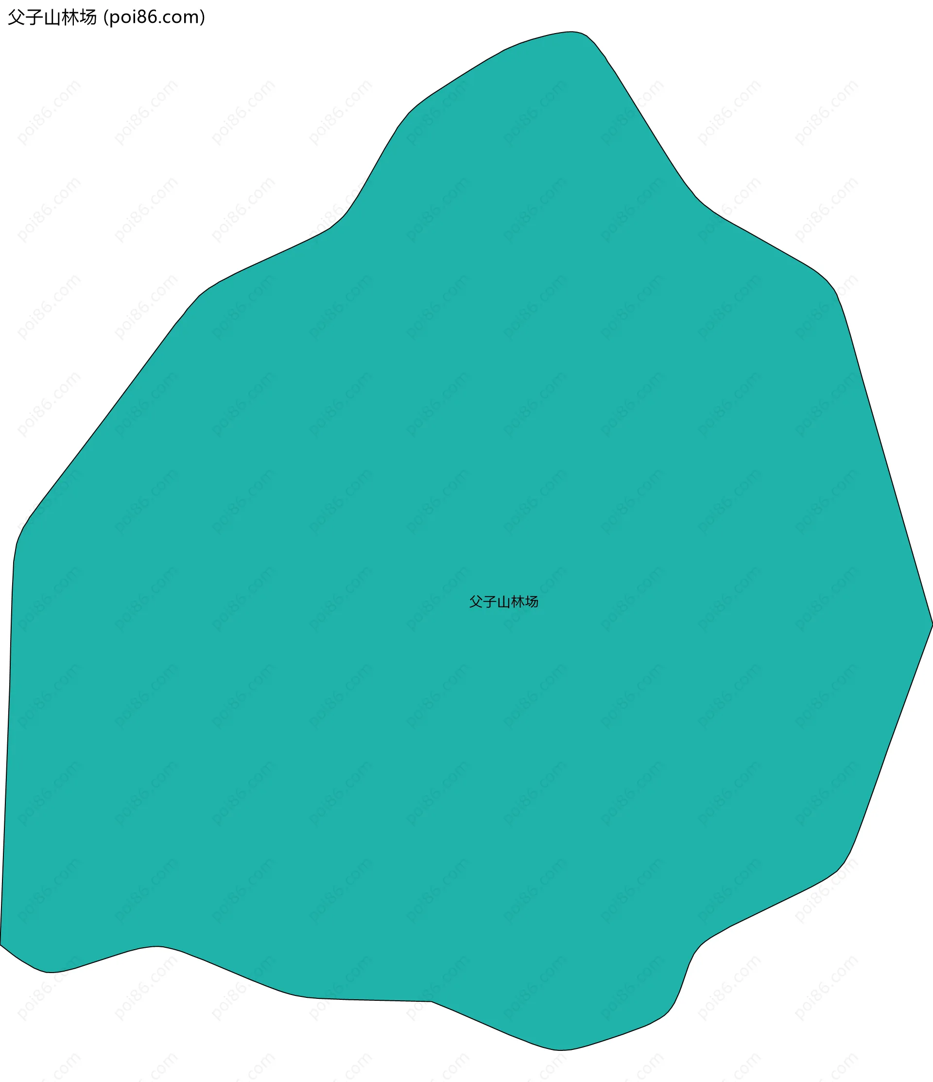 父子山林场边界地图