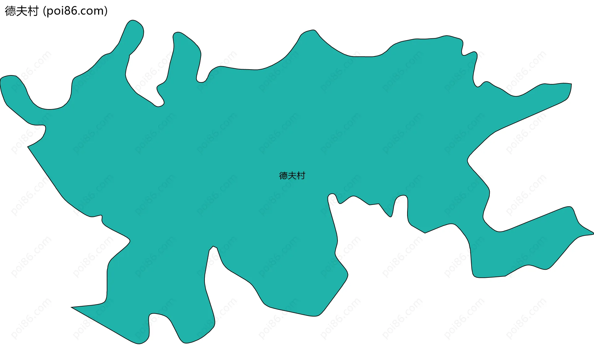 德夫村边界地图