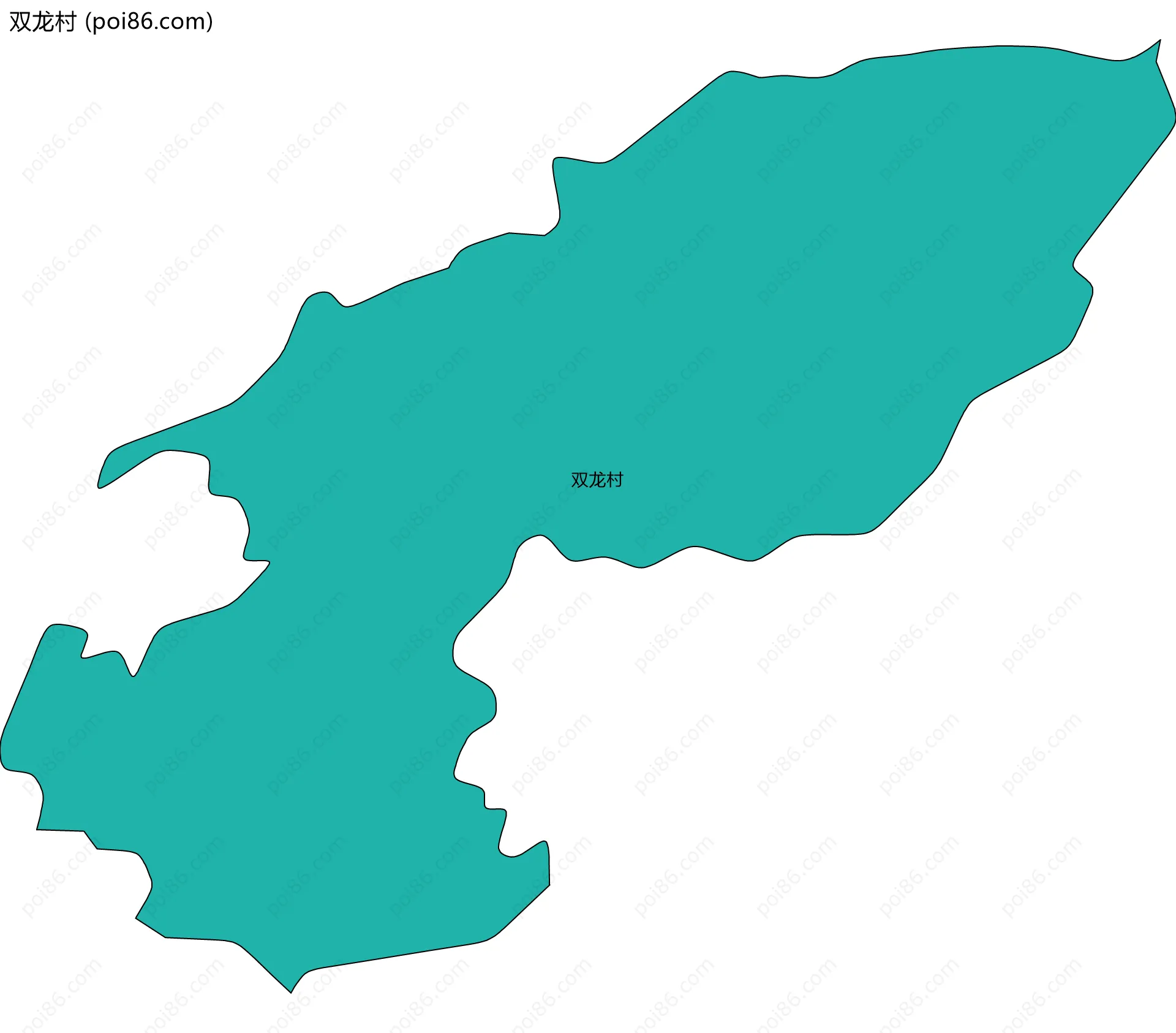 双龙村边界地图