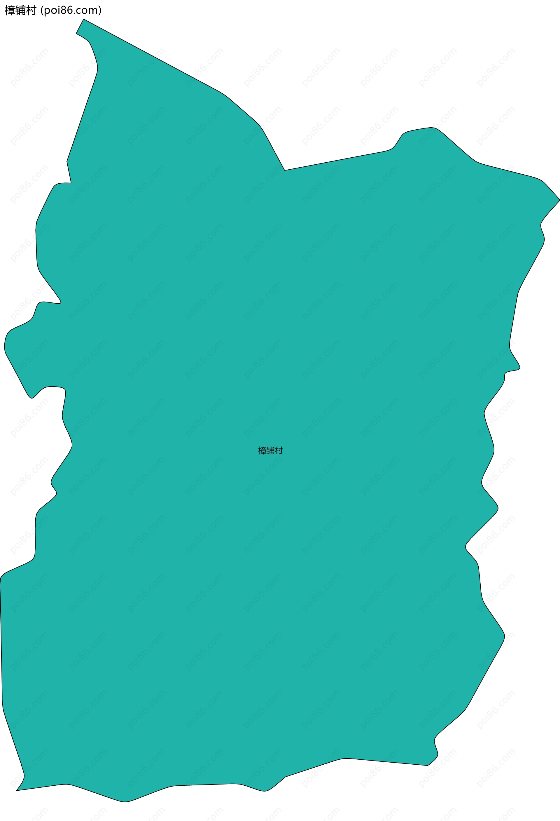 樟铺村边界地图