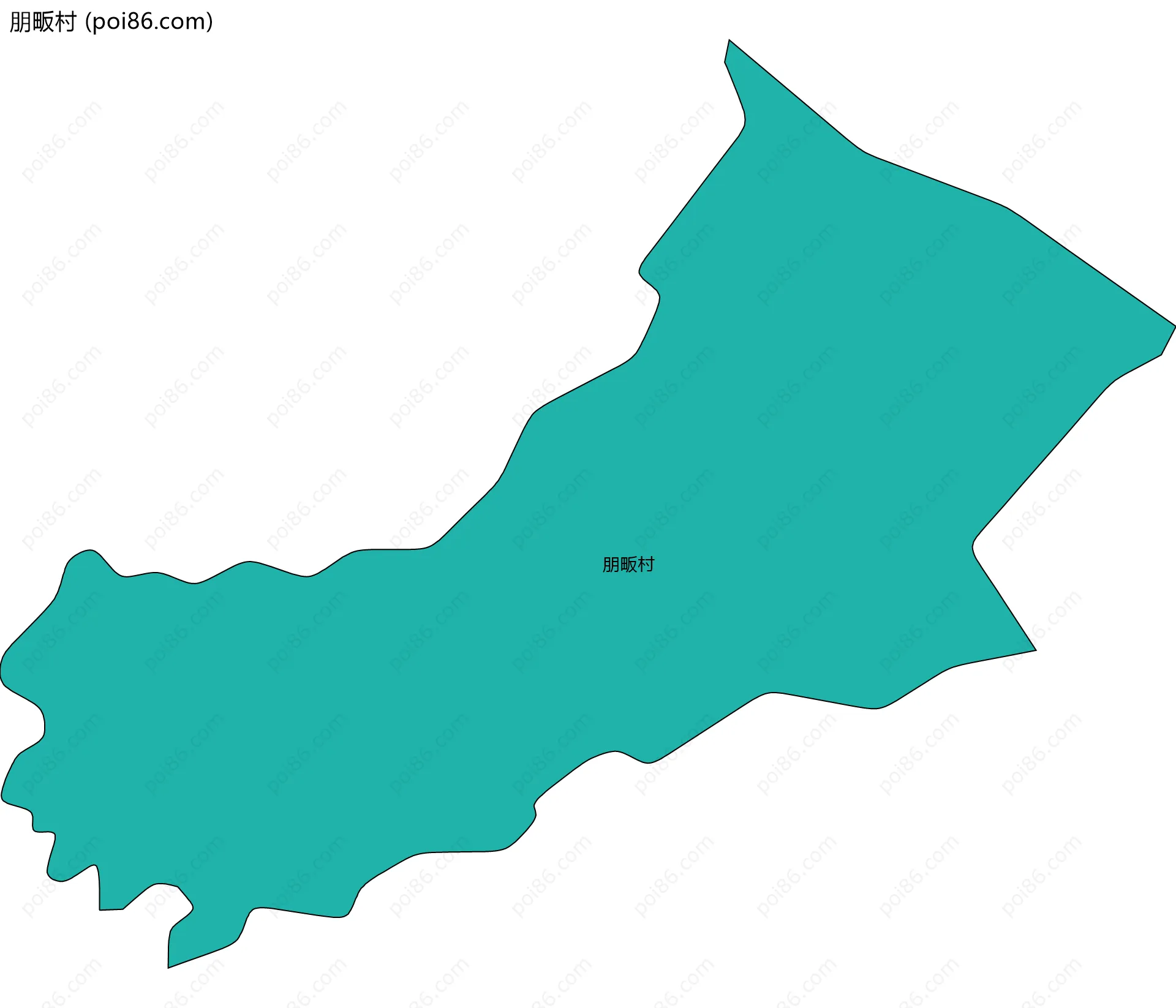 朋畈村边界地图