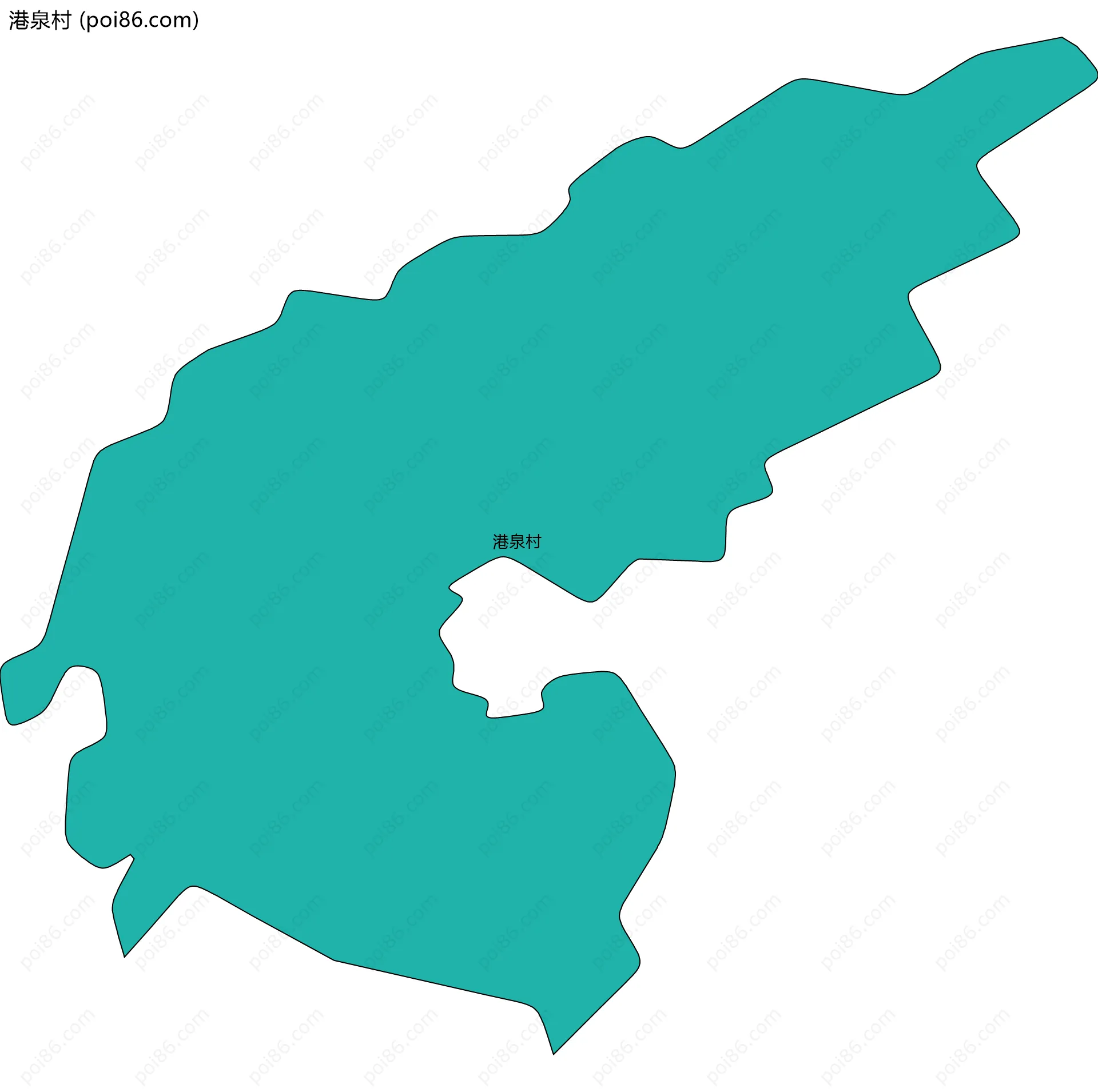 港泉村边界地图