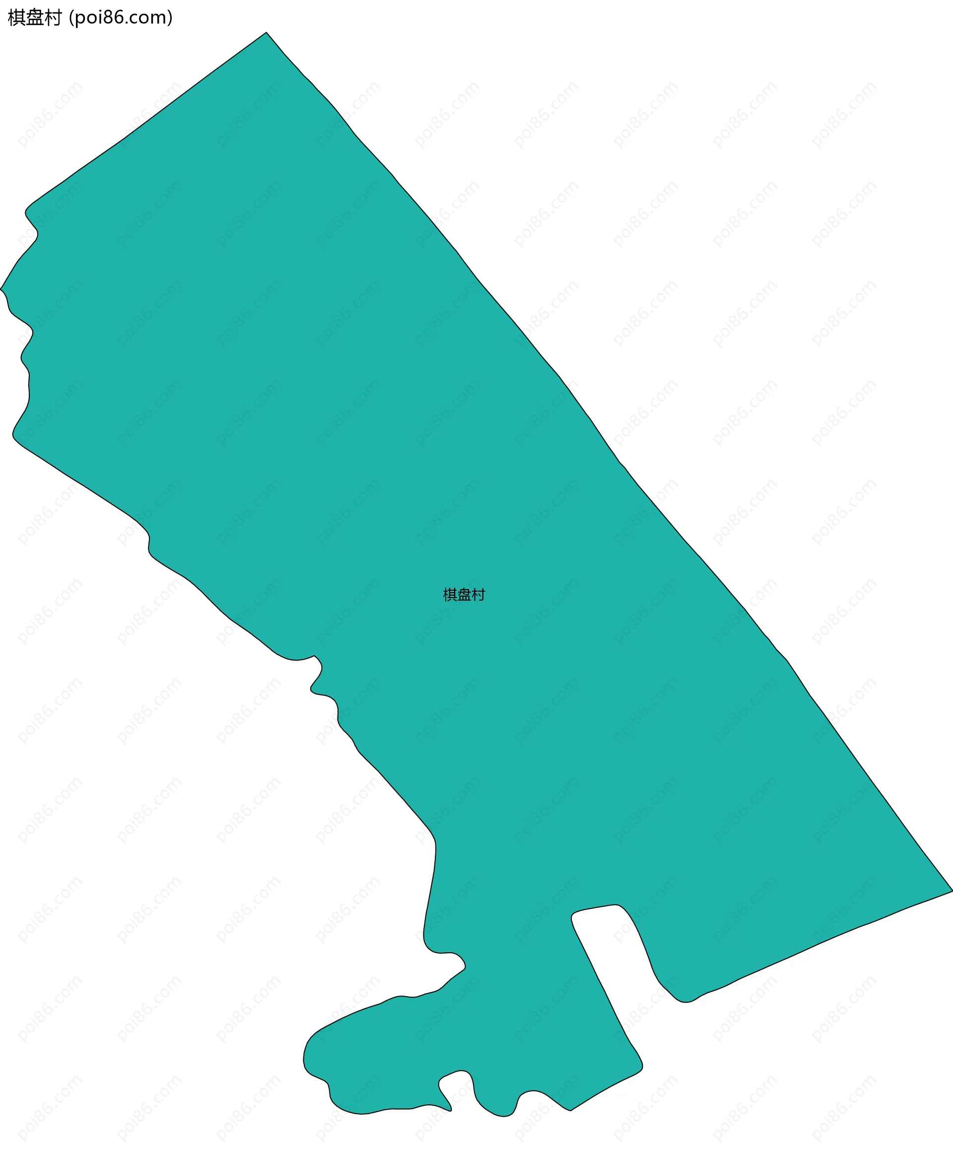 棋盘村边界地图