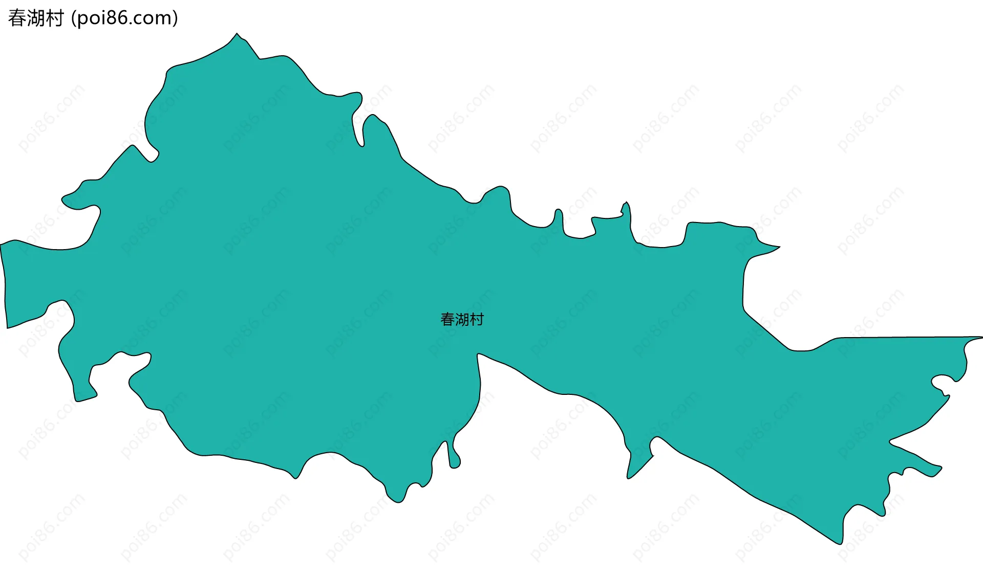 春湖村边界地图