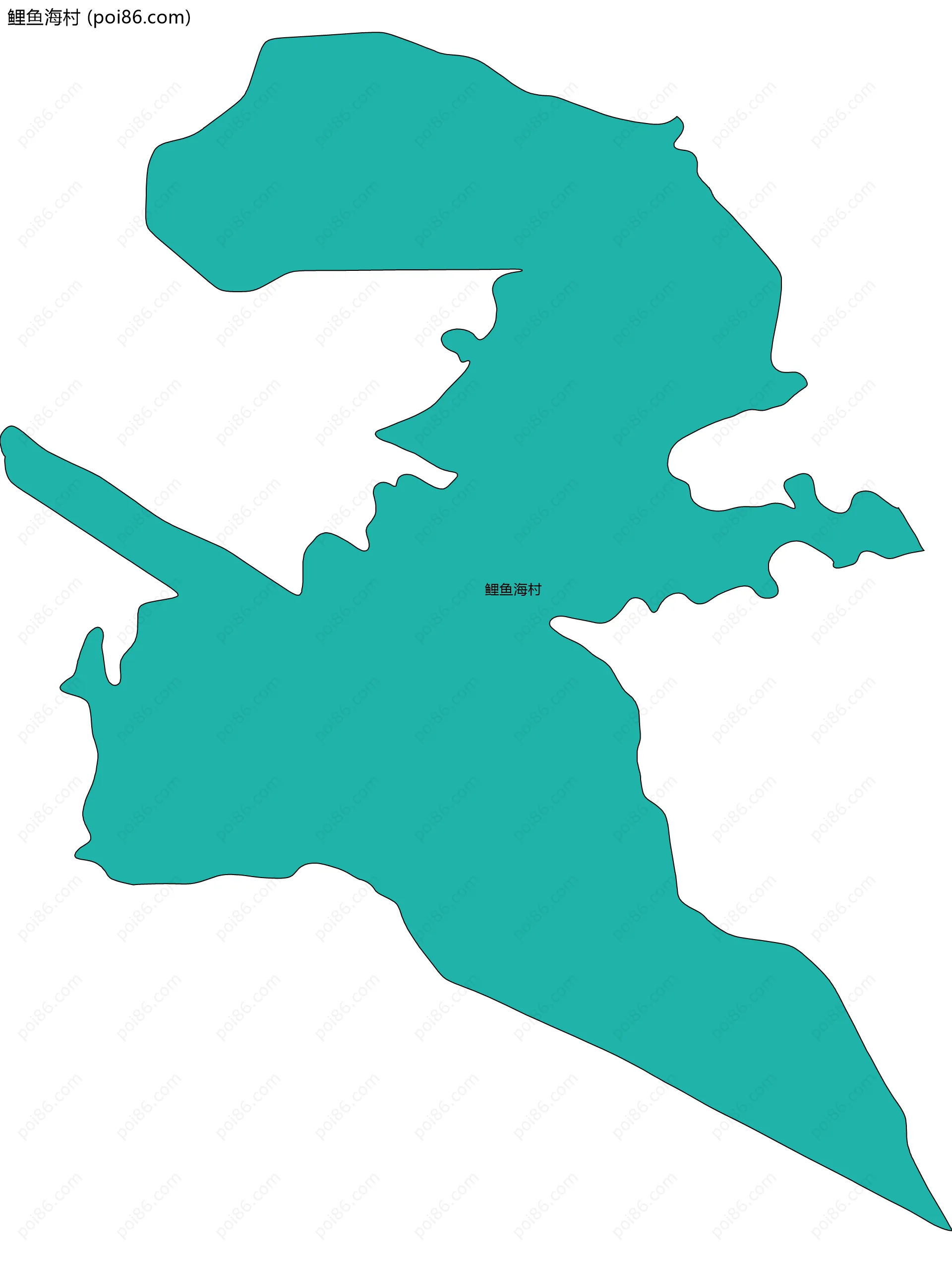 鲤鱼海村边界地图