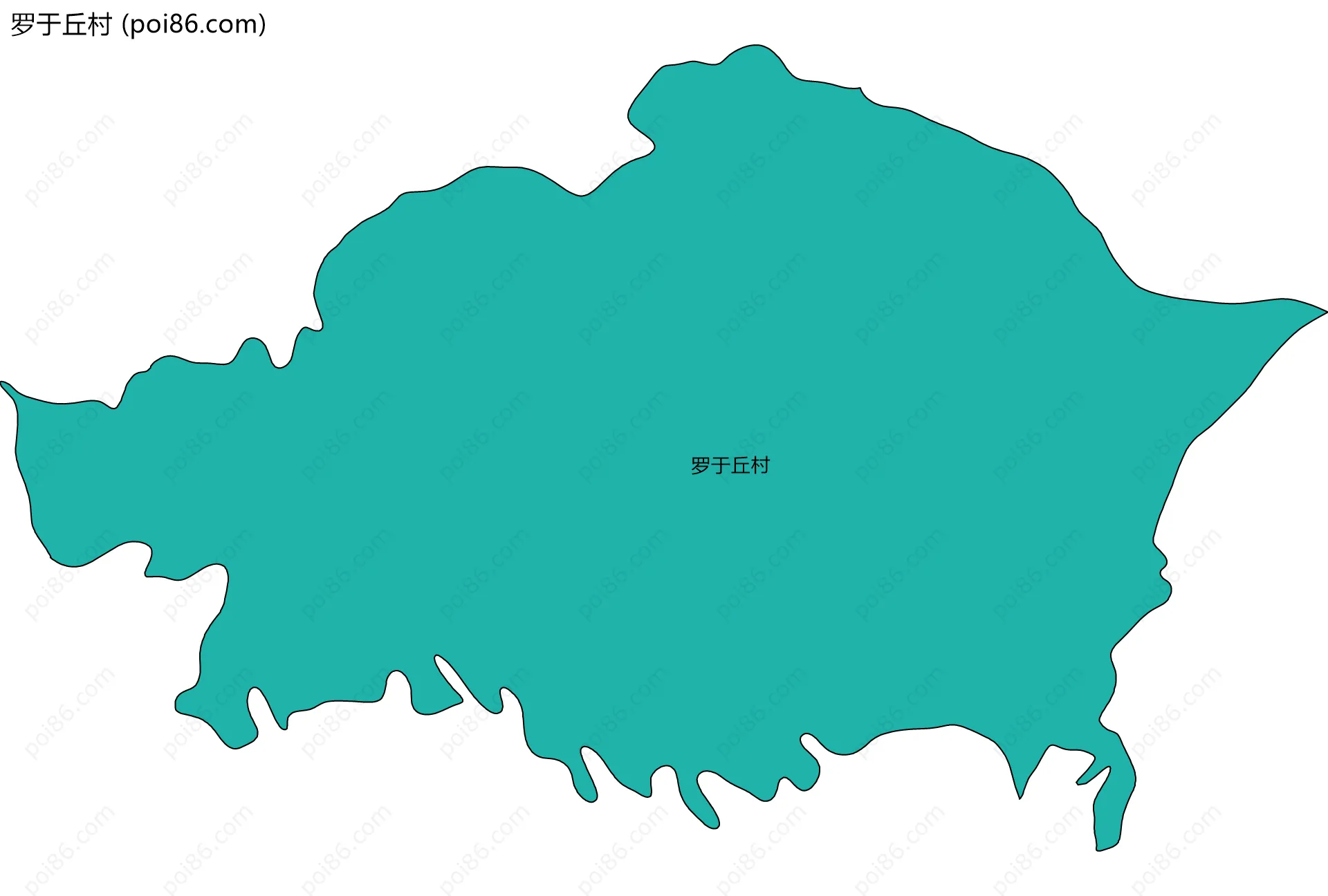 罗于丘村边界地图
