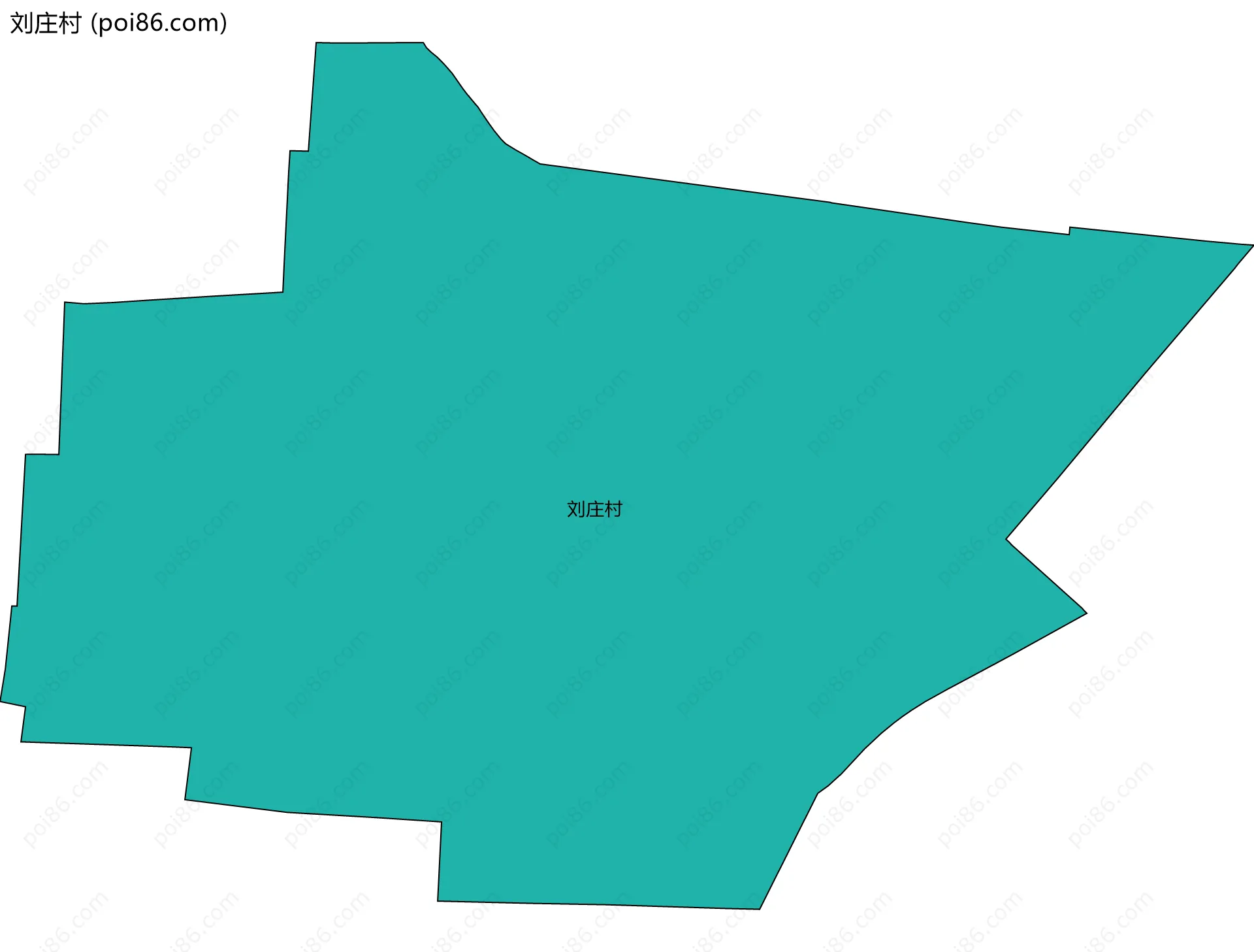 刘庄村边界地图