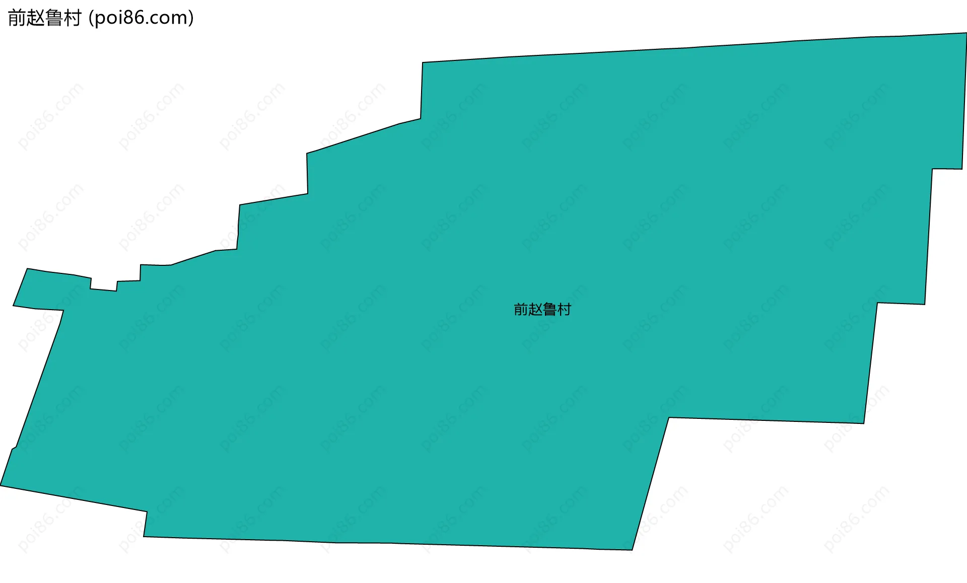 前赵鲁村边界地图