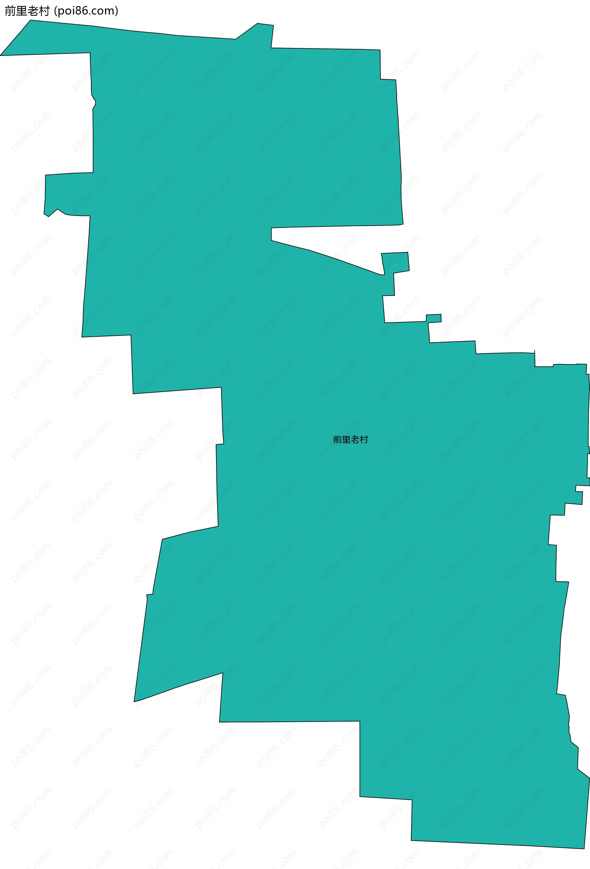 前里老村边界地图