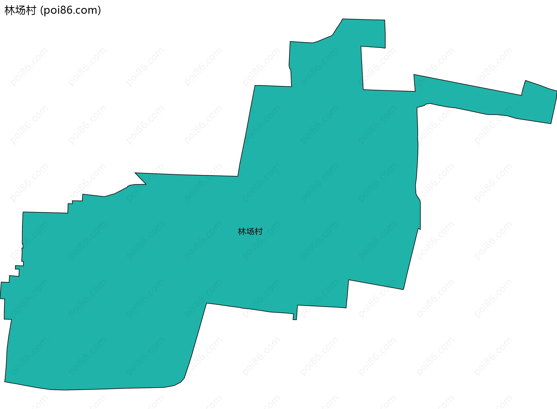 林场村边界地图