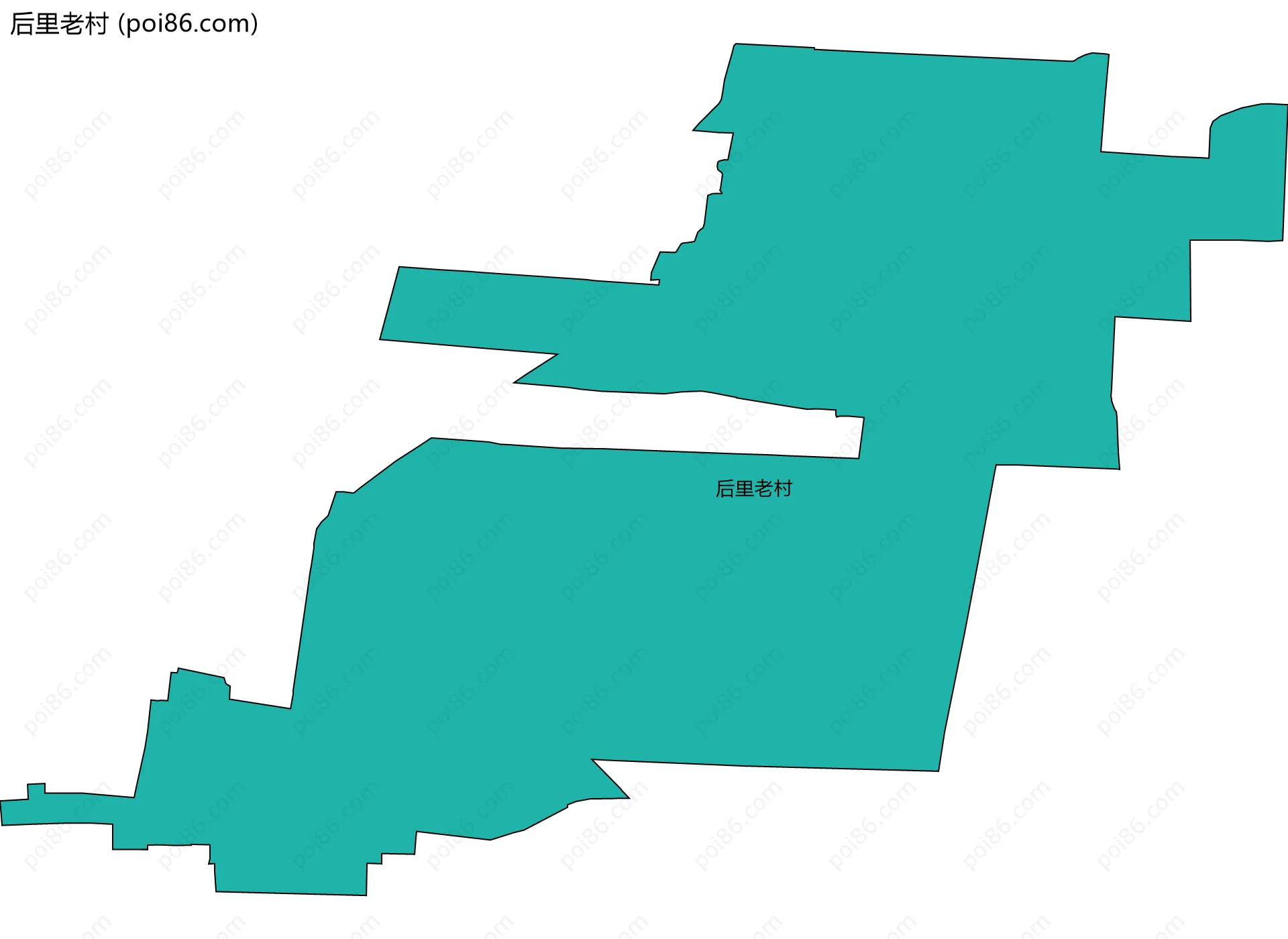 后里老村边界地图