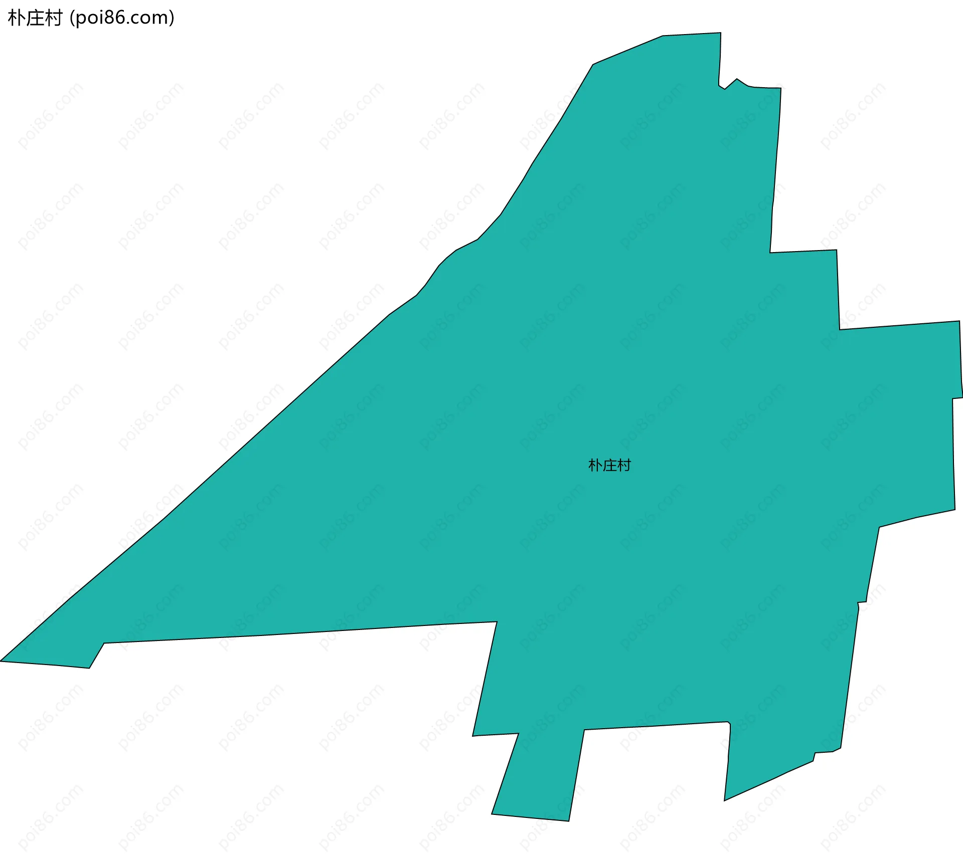 朴庄村边界地图