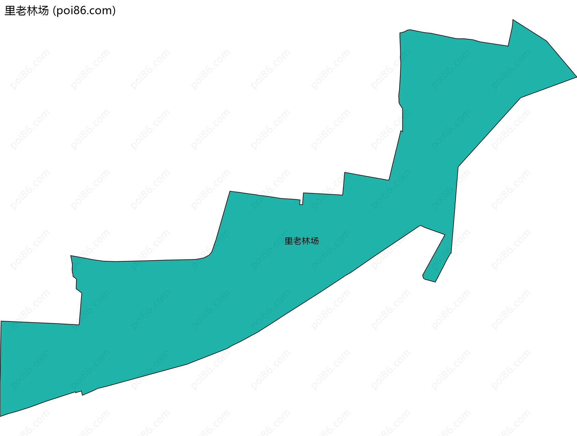 里老林场边界地图