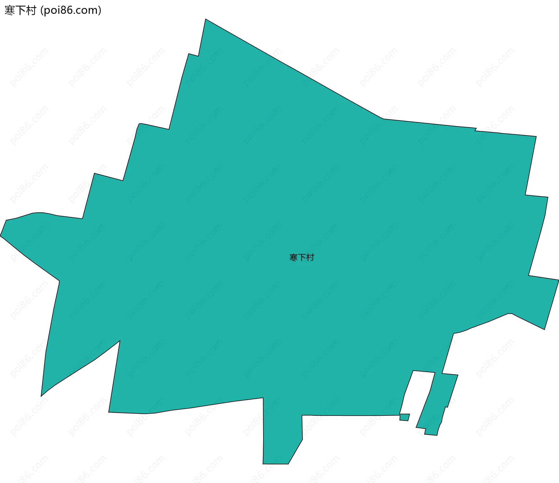 寒下村边界地图