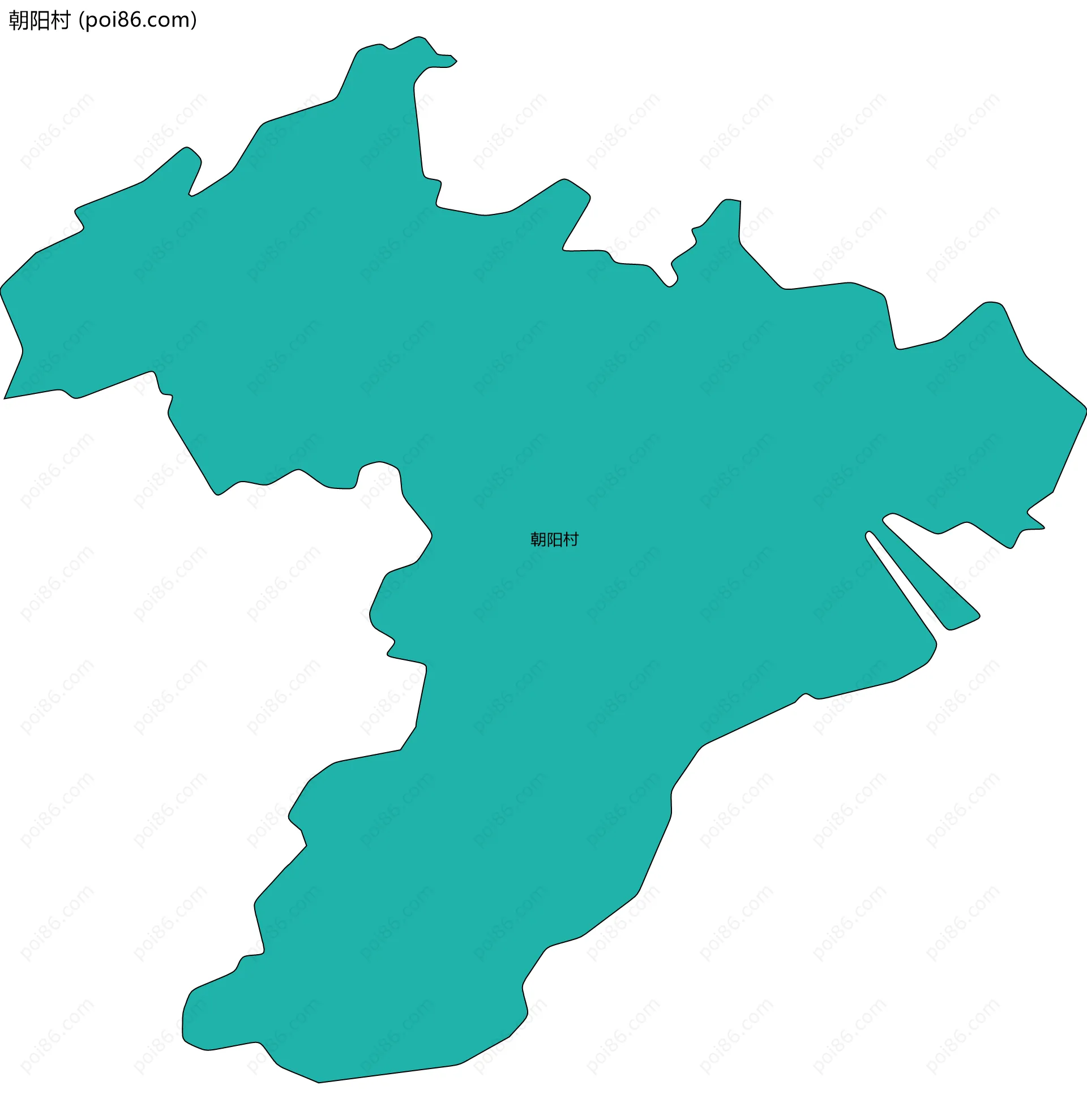 朝阳村边界地图