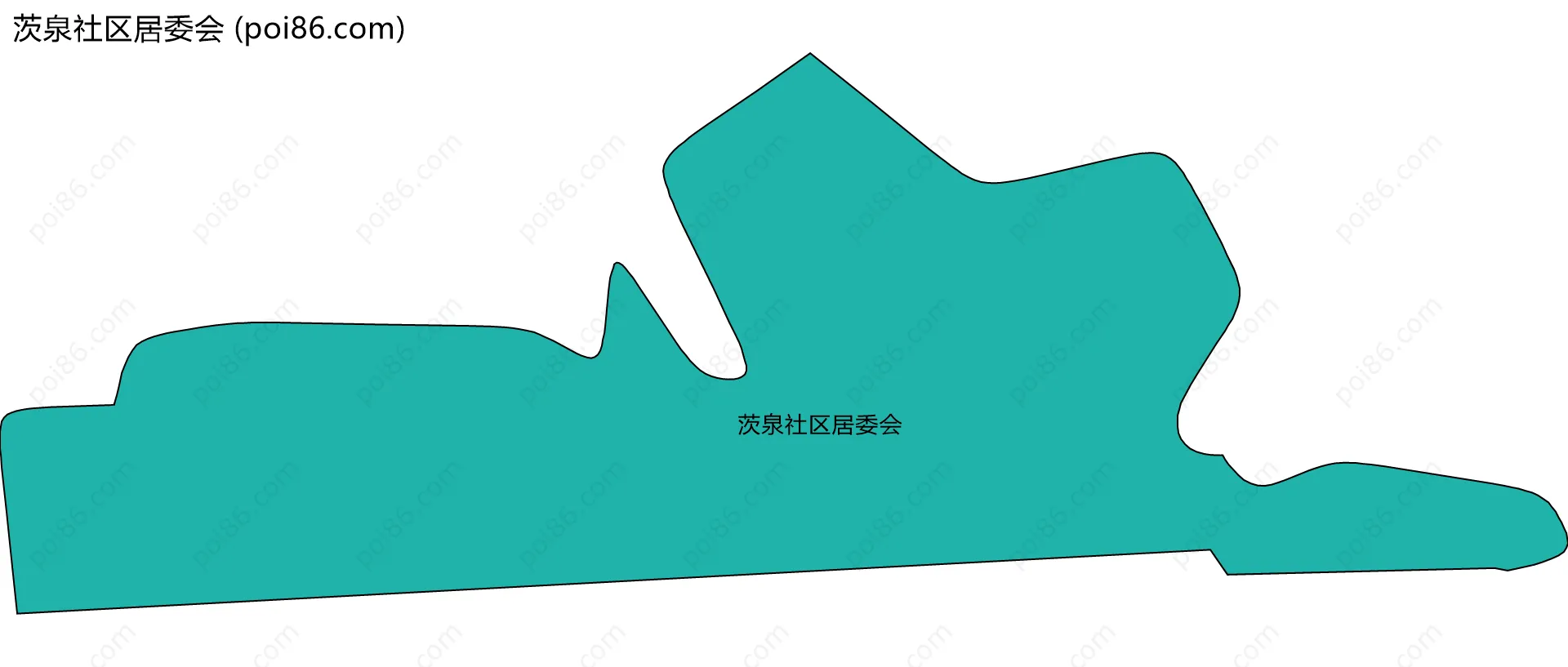 茨泉社区居委会边界地图
