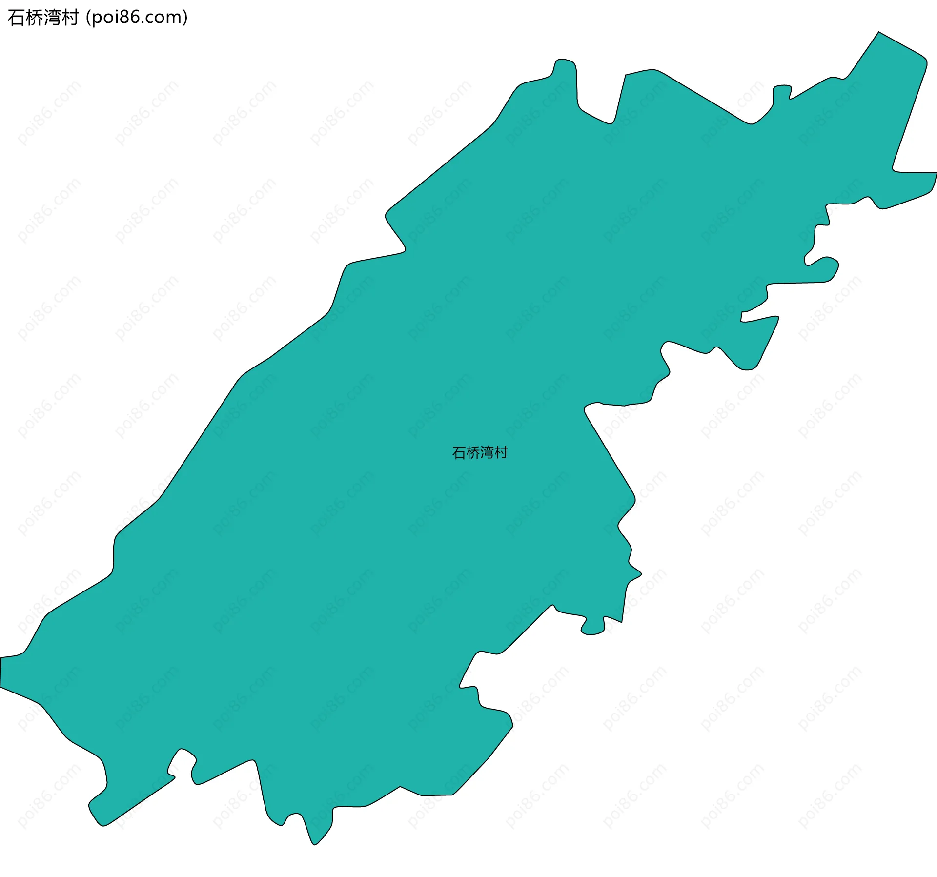 石桥湾村边界地图