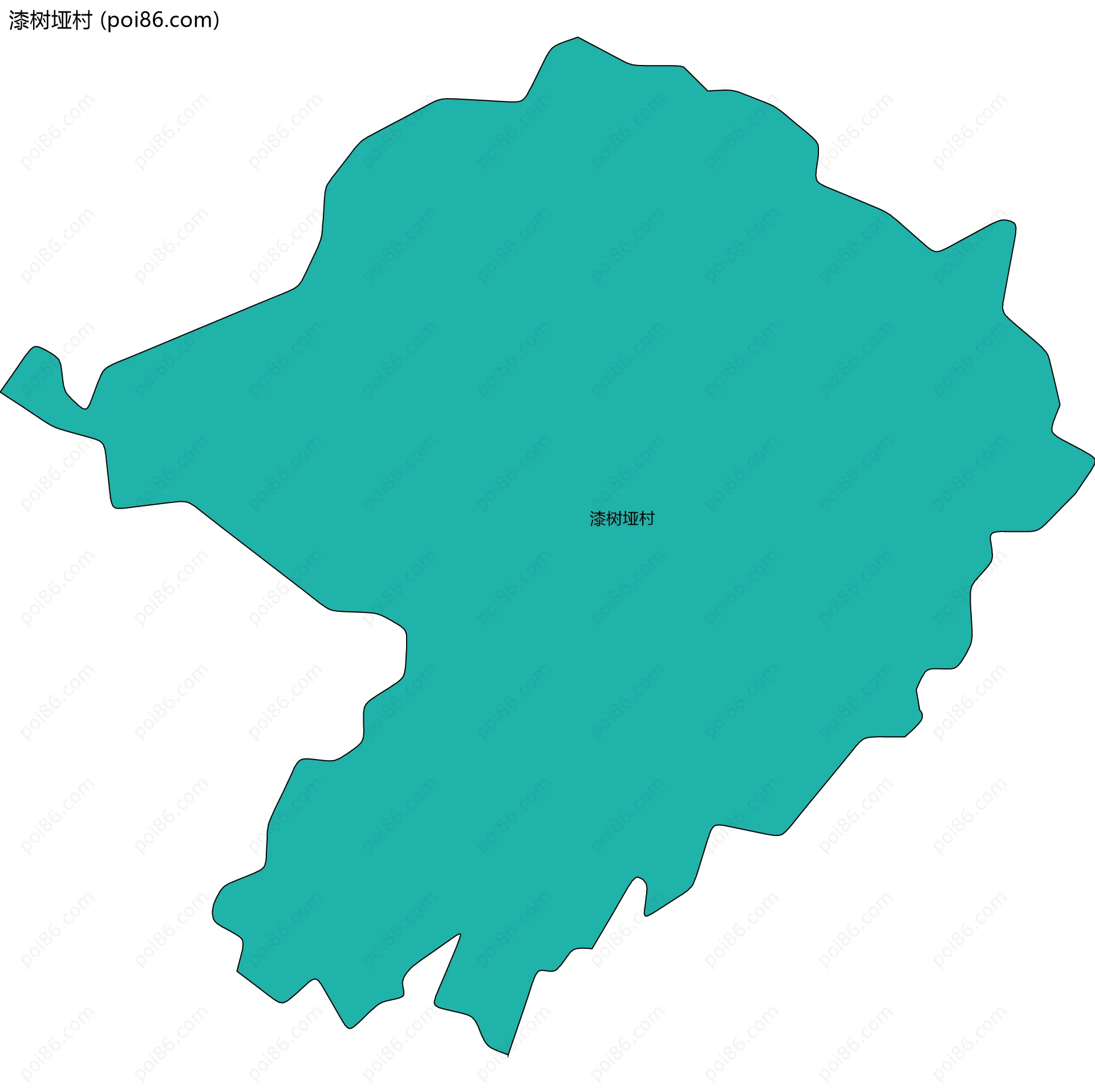 漆树垭村边界地图