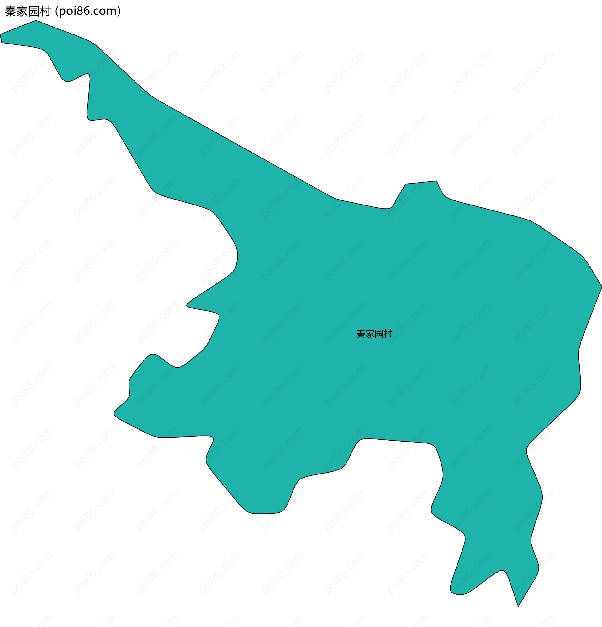 秦家园村边界地图