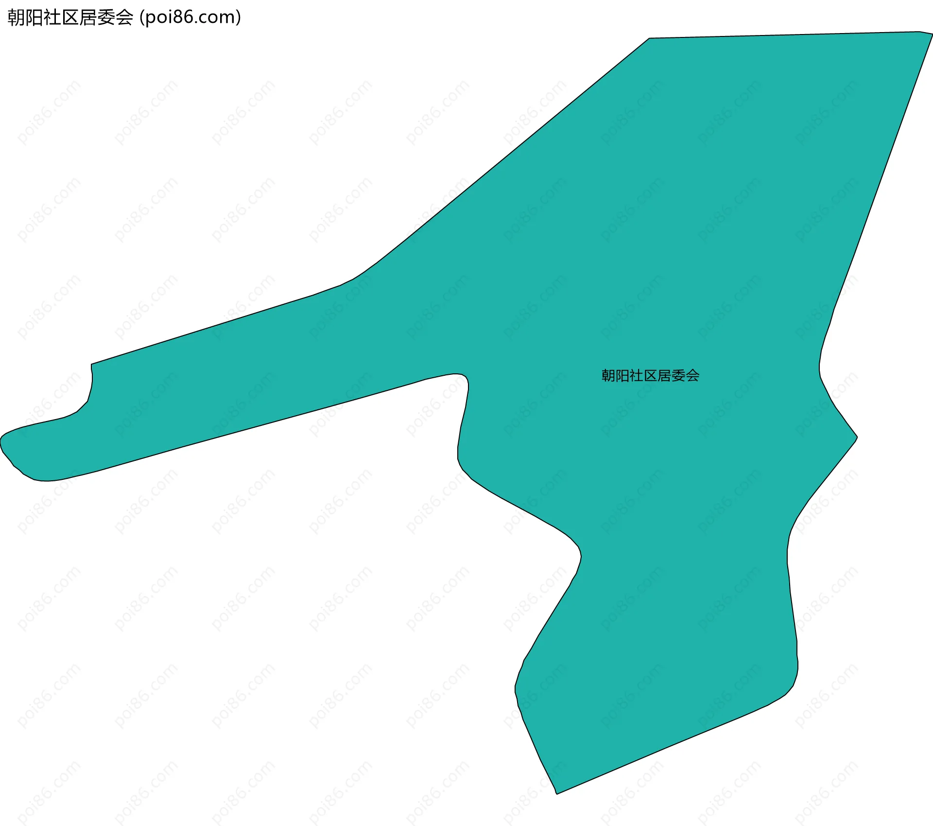 朝阳社区居委会边界地图