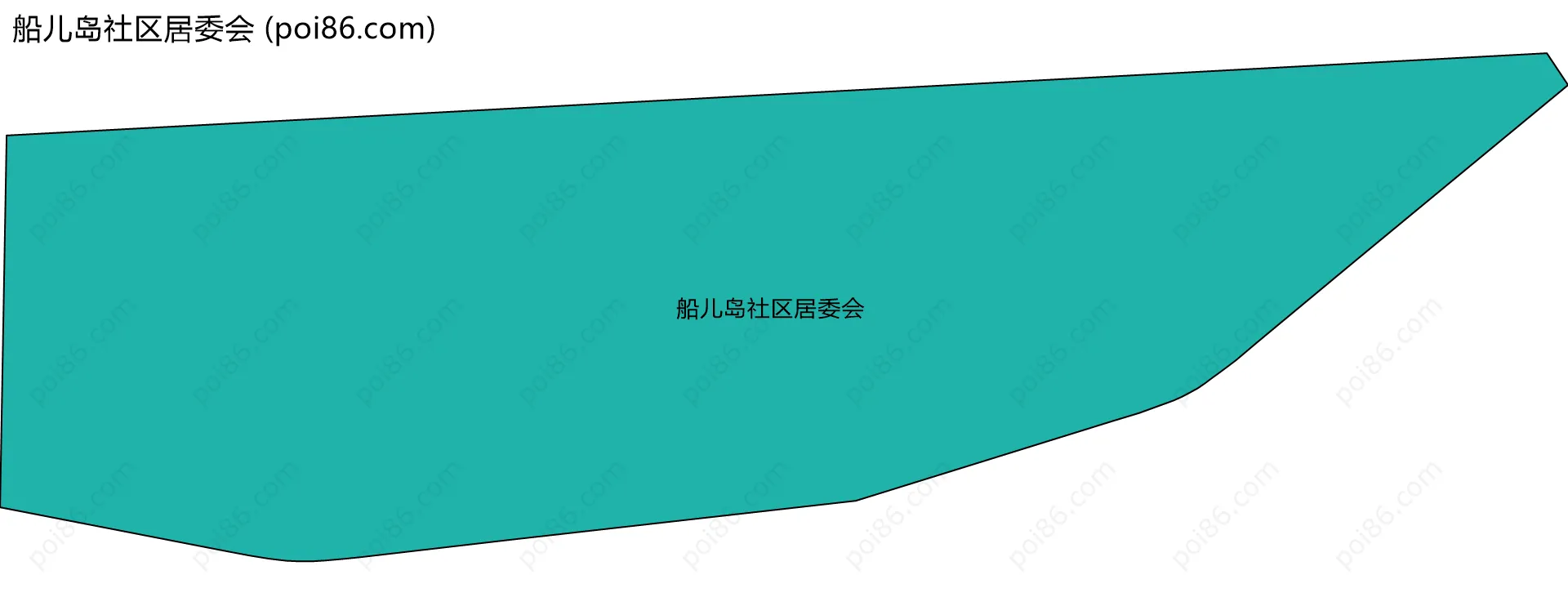 船儿岛社区居委会边界地图