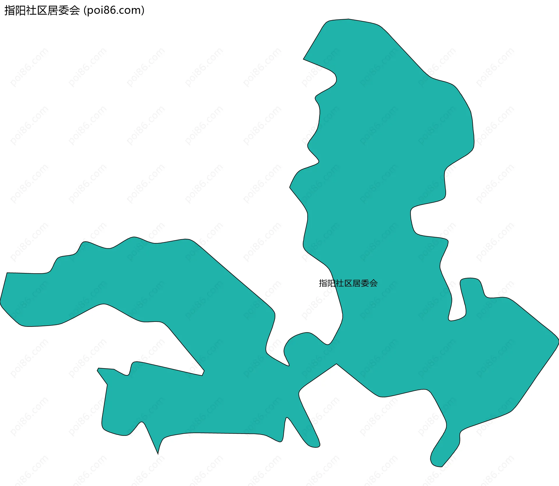 指阳社区居委会边界地图