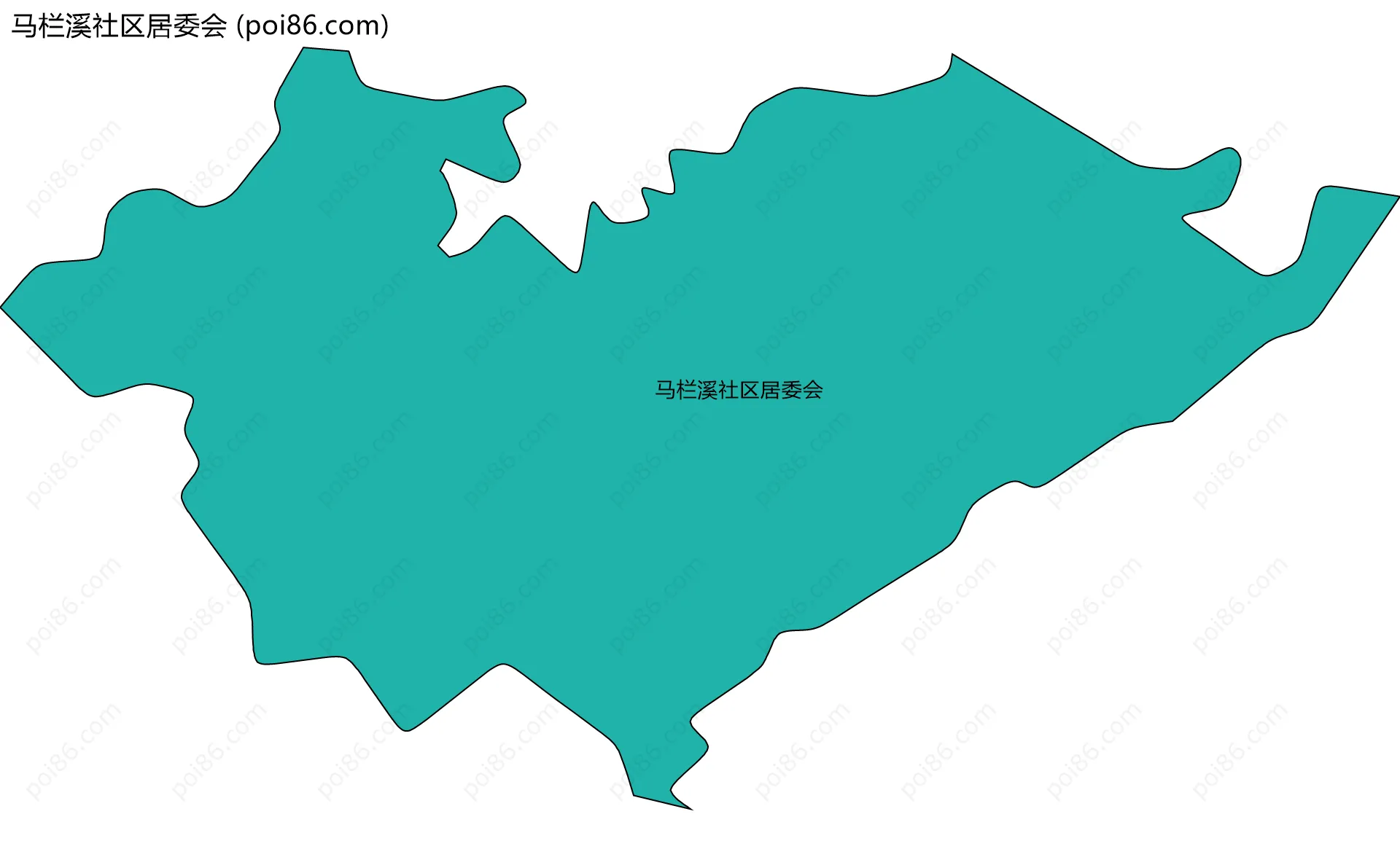 马栏溪社区居委会边界地图