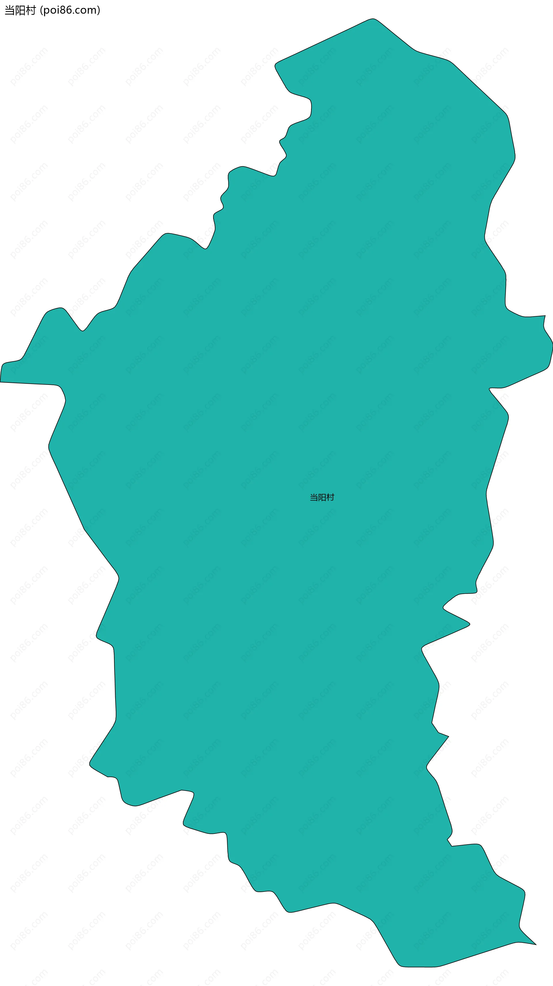 当阳村边界地图