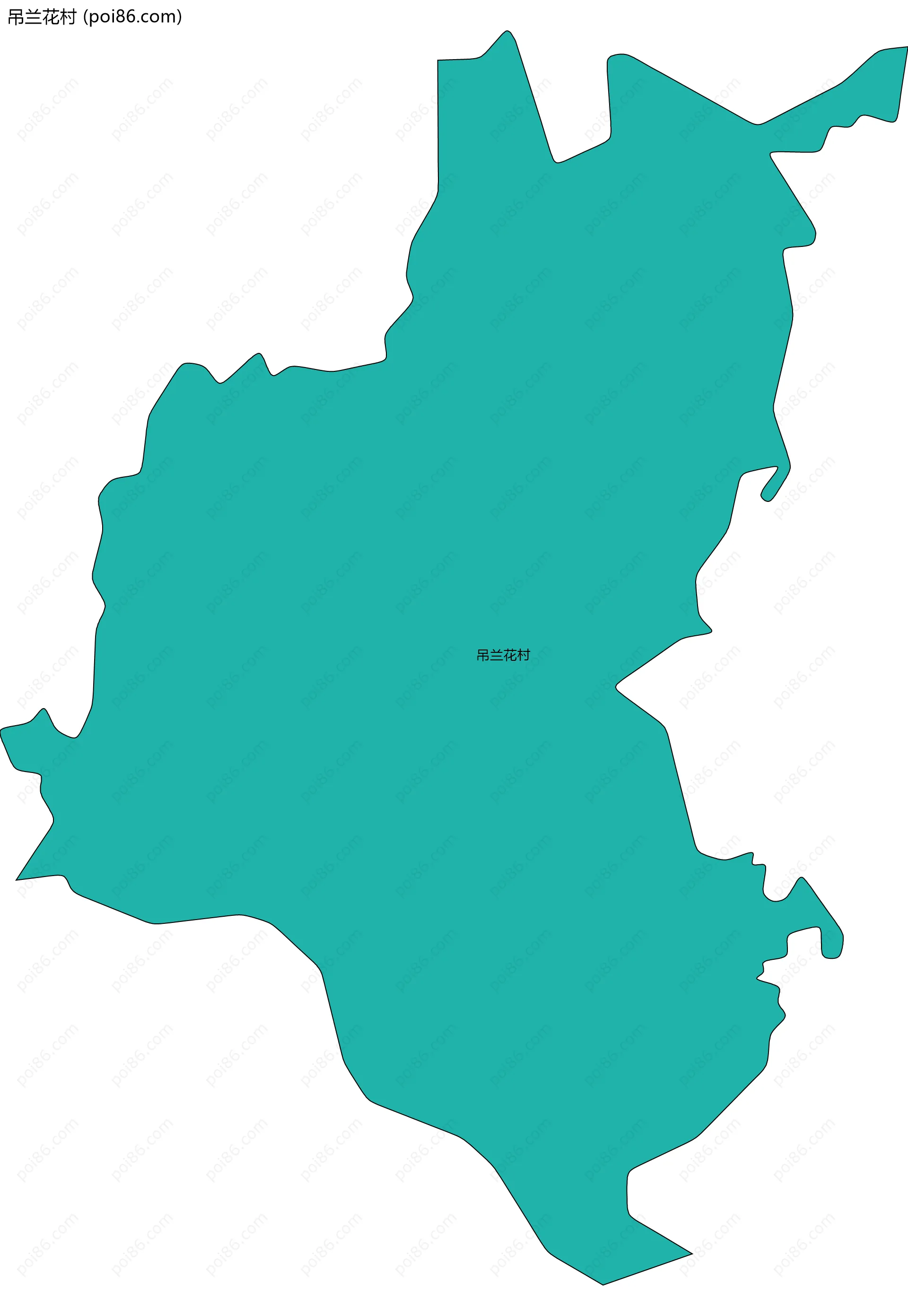 吊兰花村边界地图