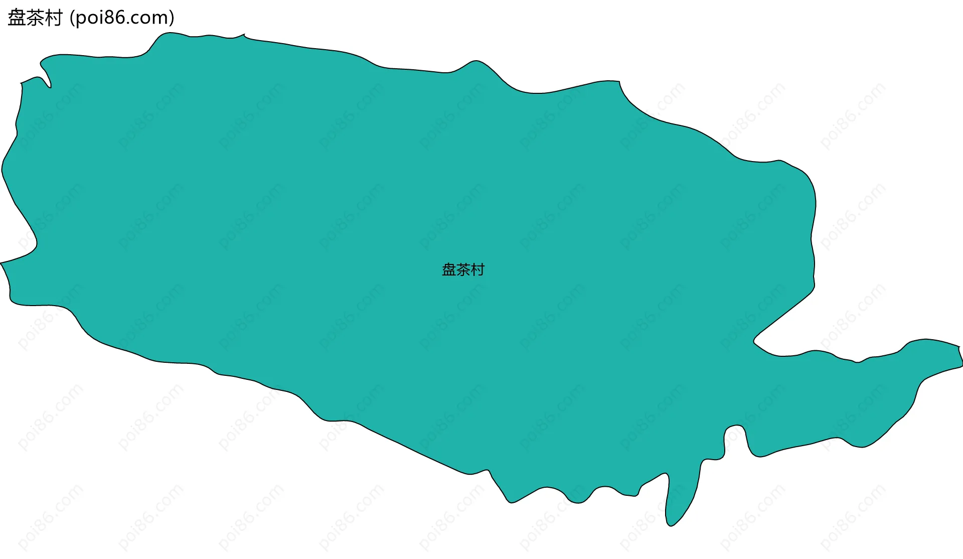 盘茶村边界地图