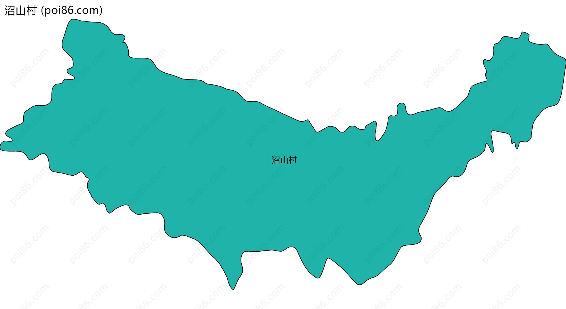 沼山村边界地图