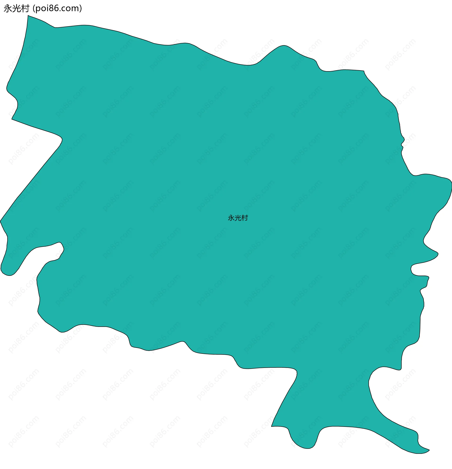 永光村边界地图