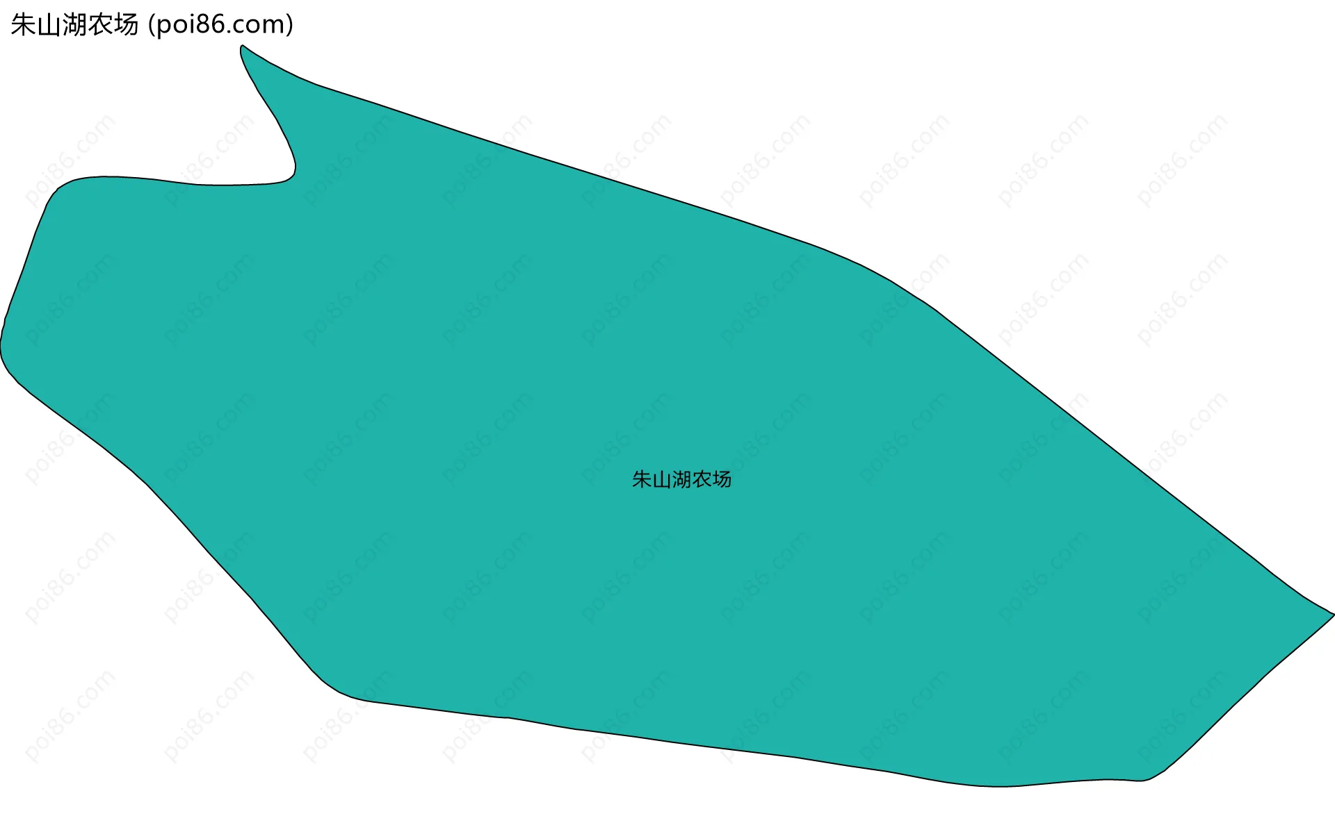 朱山湖农场边界地图