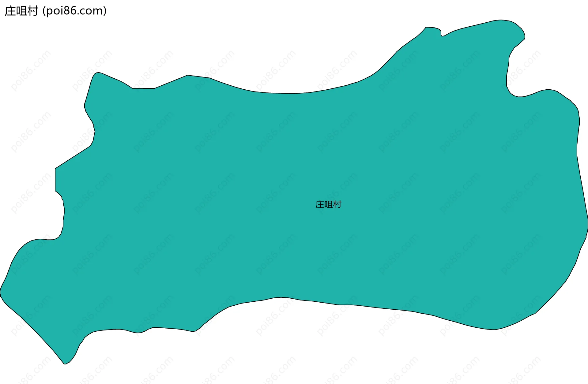 庄咀村边界地图