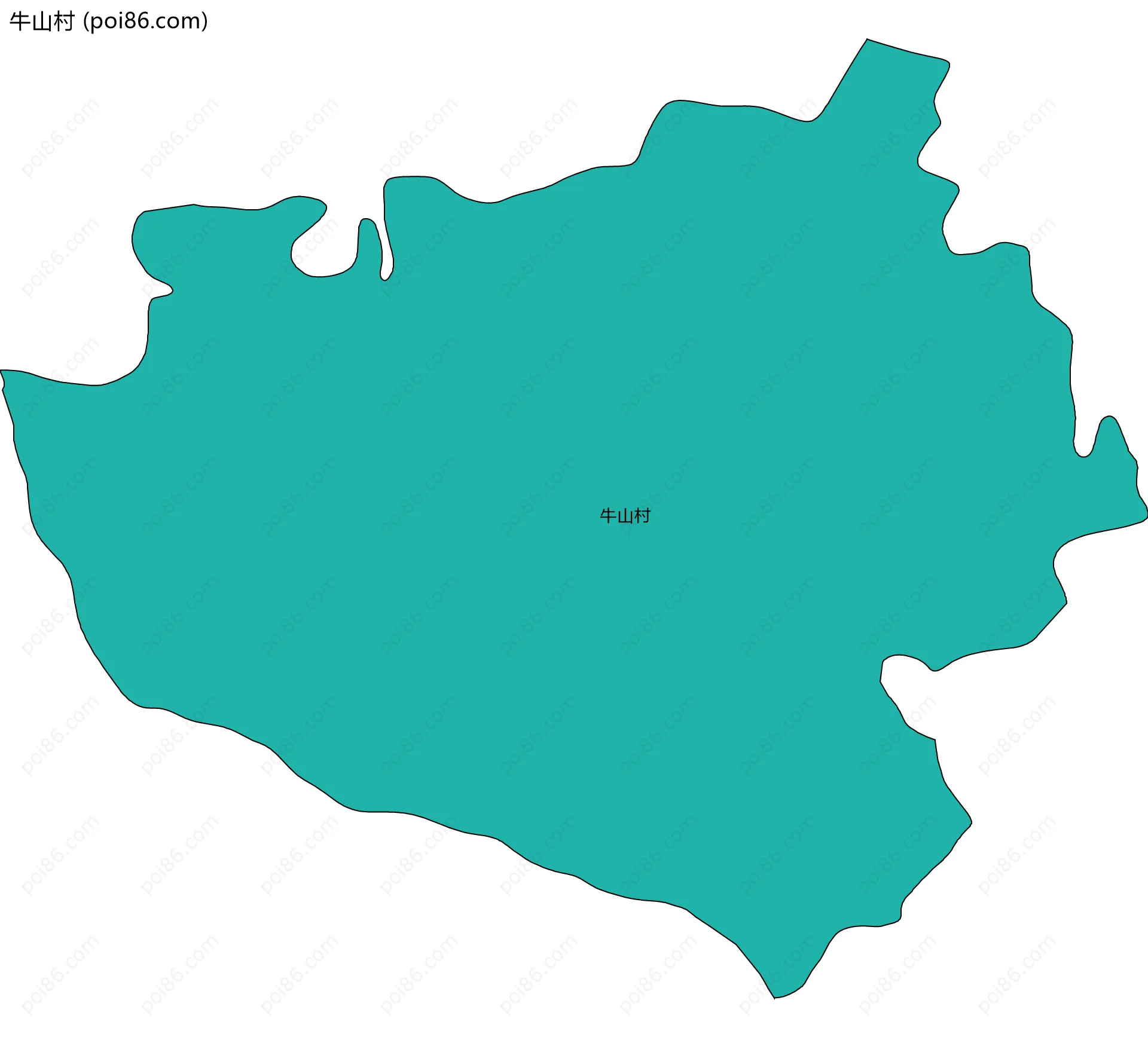 牛山村边界地图