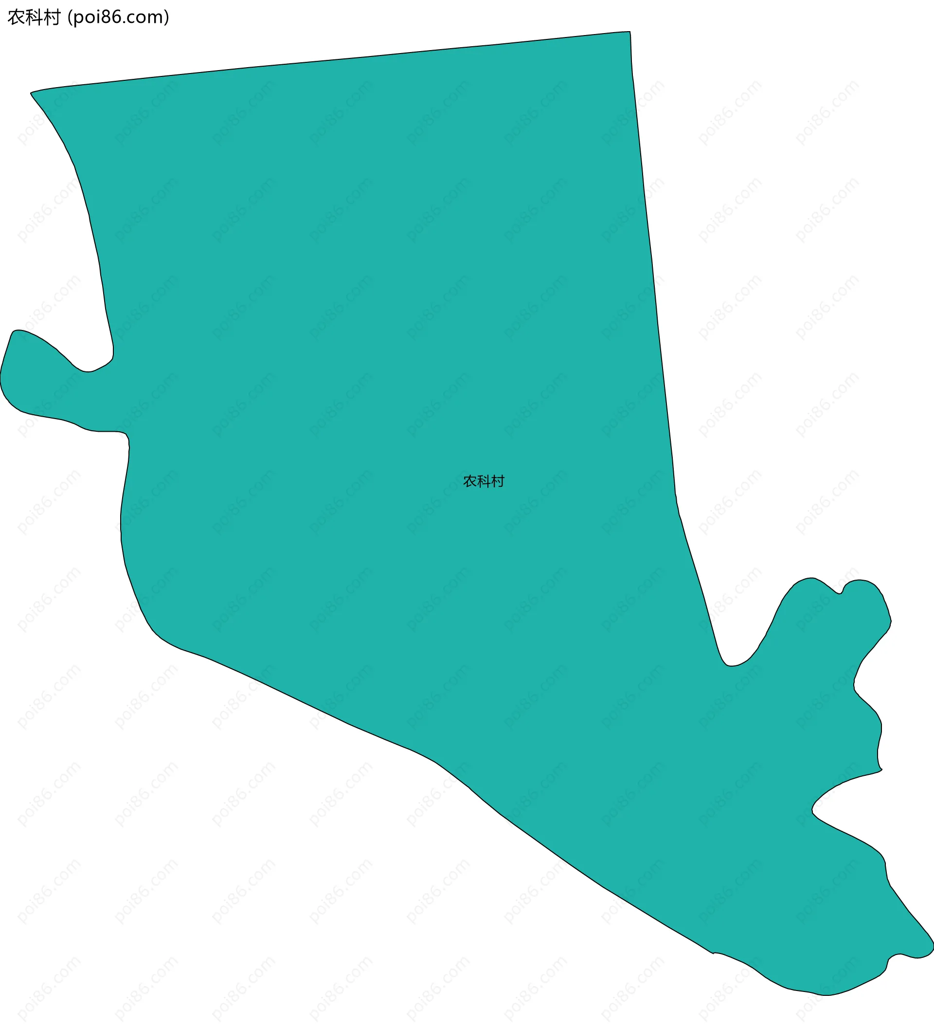 农科村边界地图