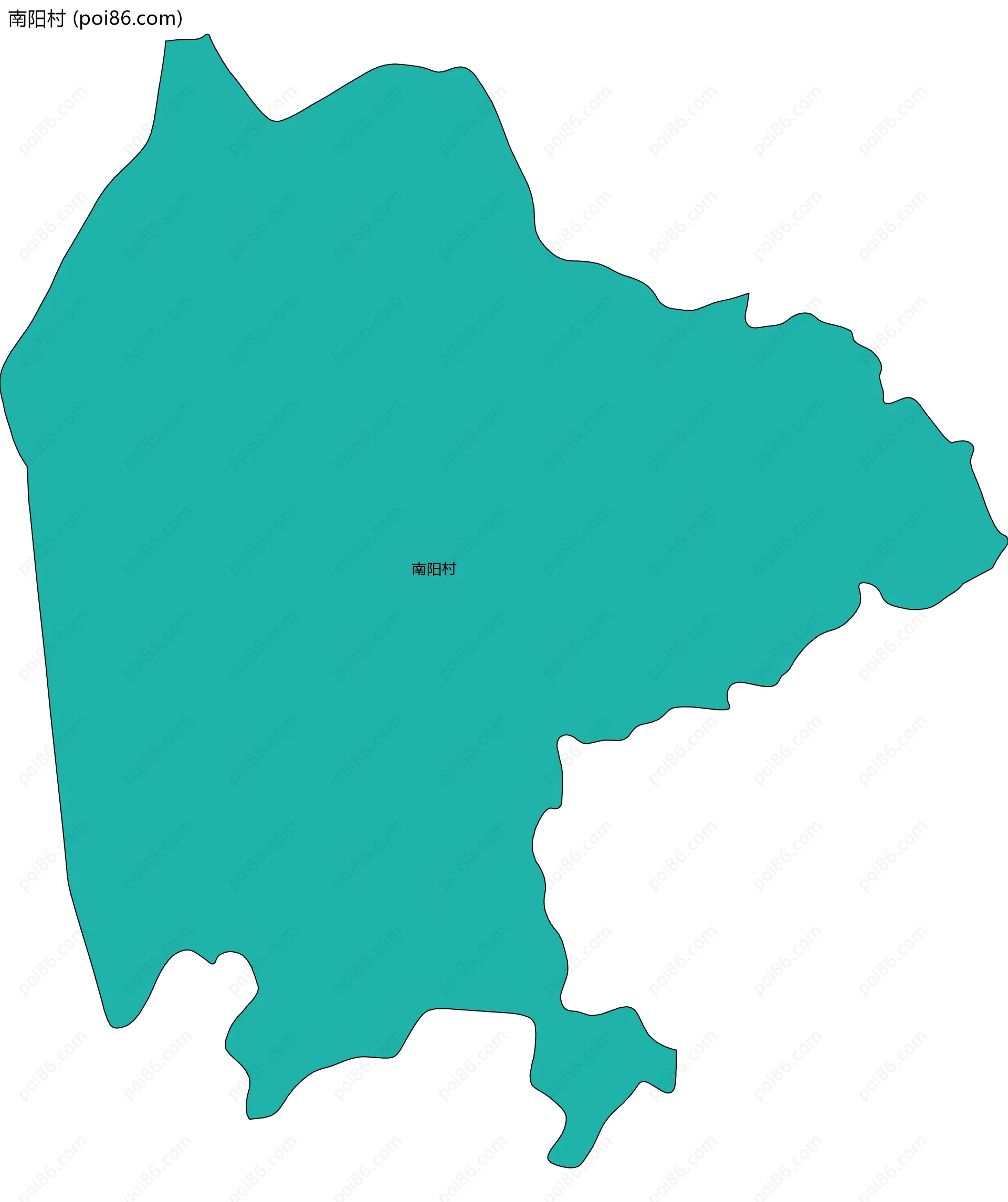 南阳村边界地图
