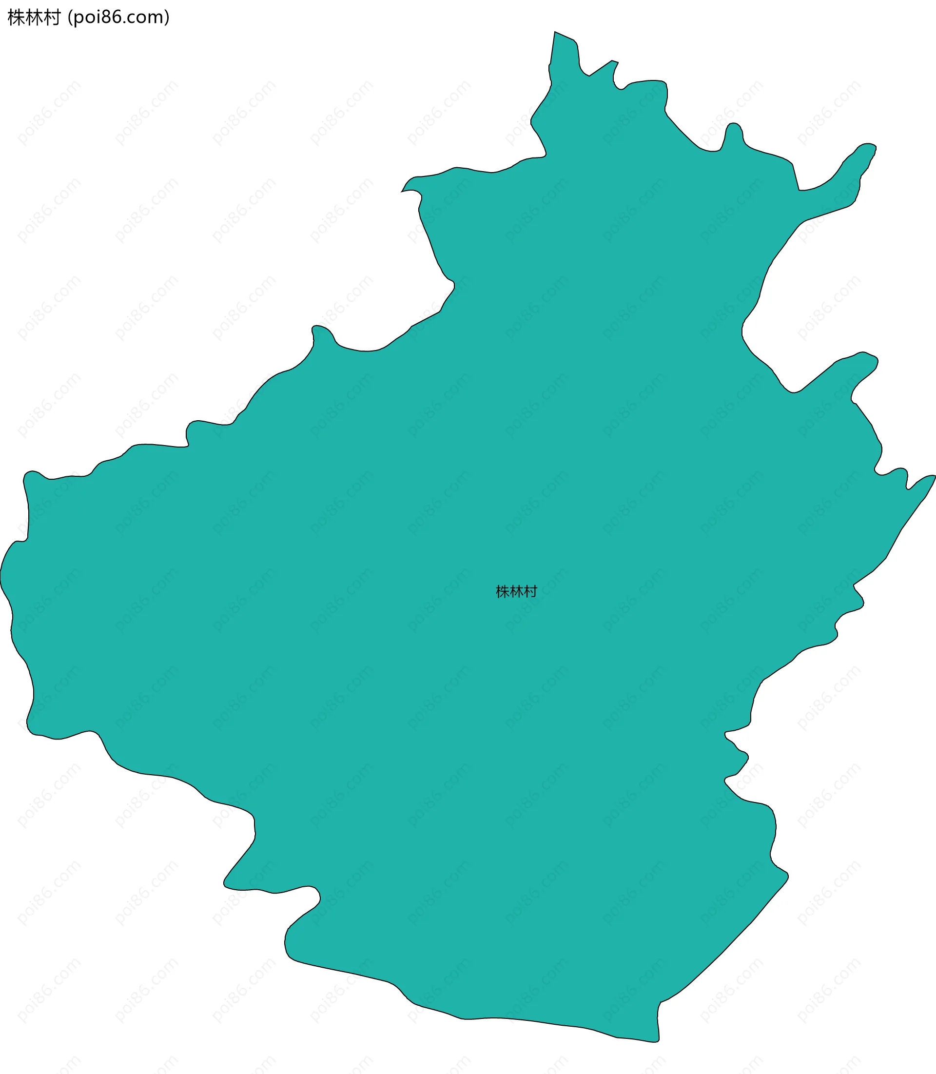 株林村边界地图