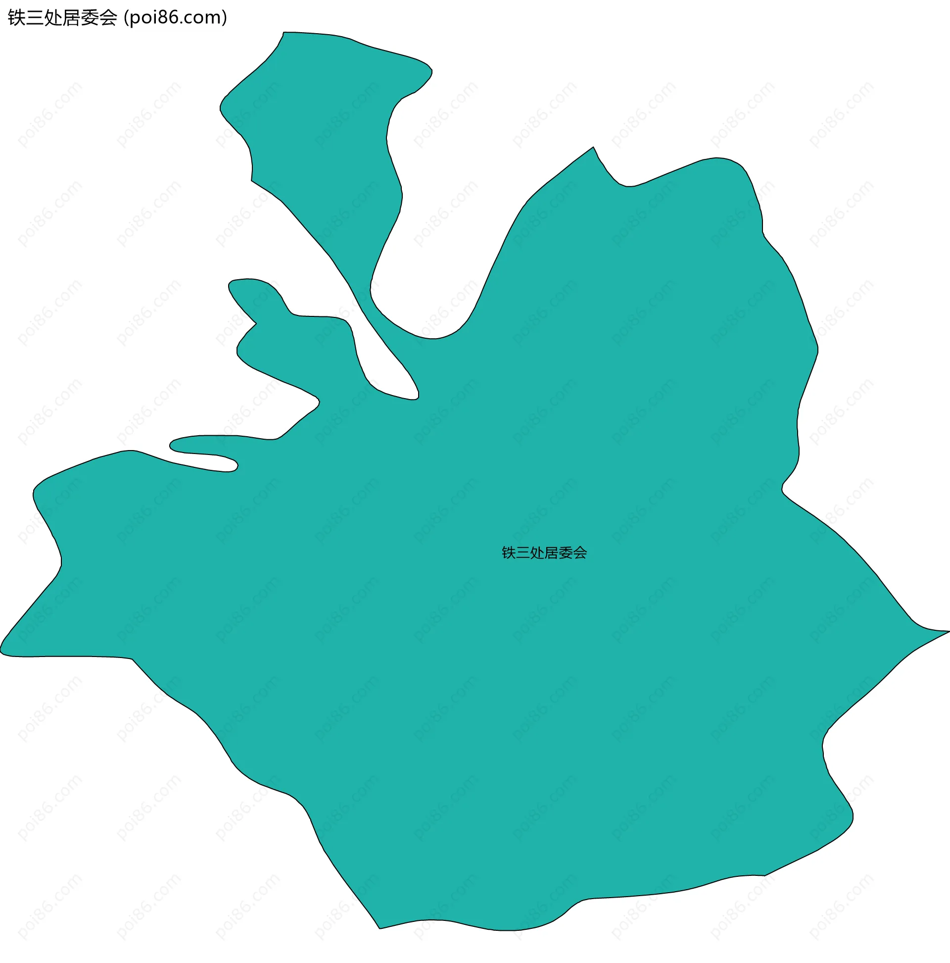 铁三处居委会边界地图