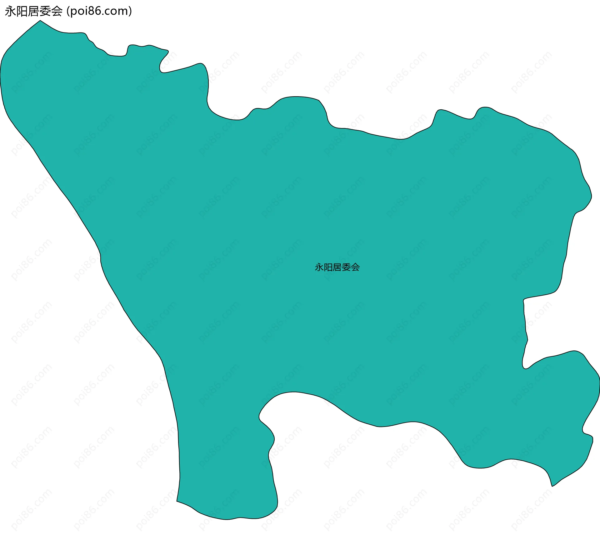 永阳居委会边界地图