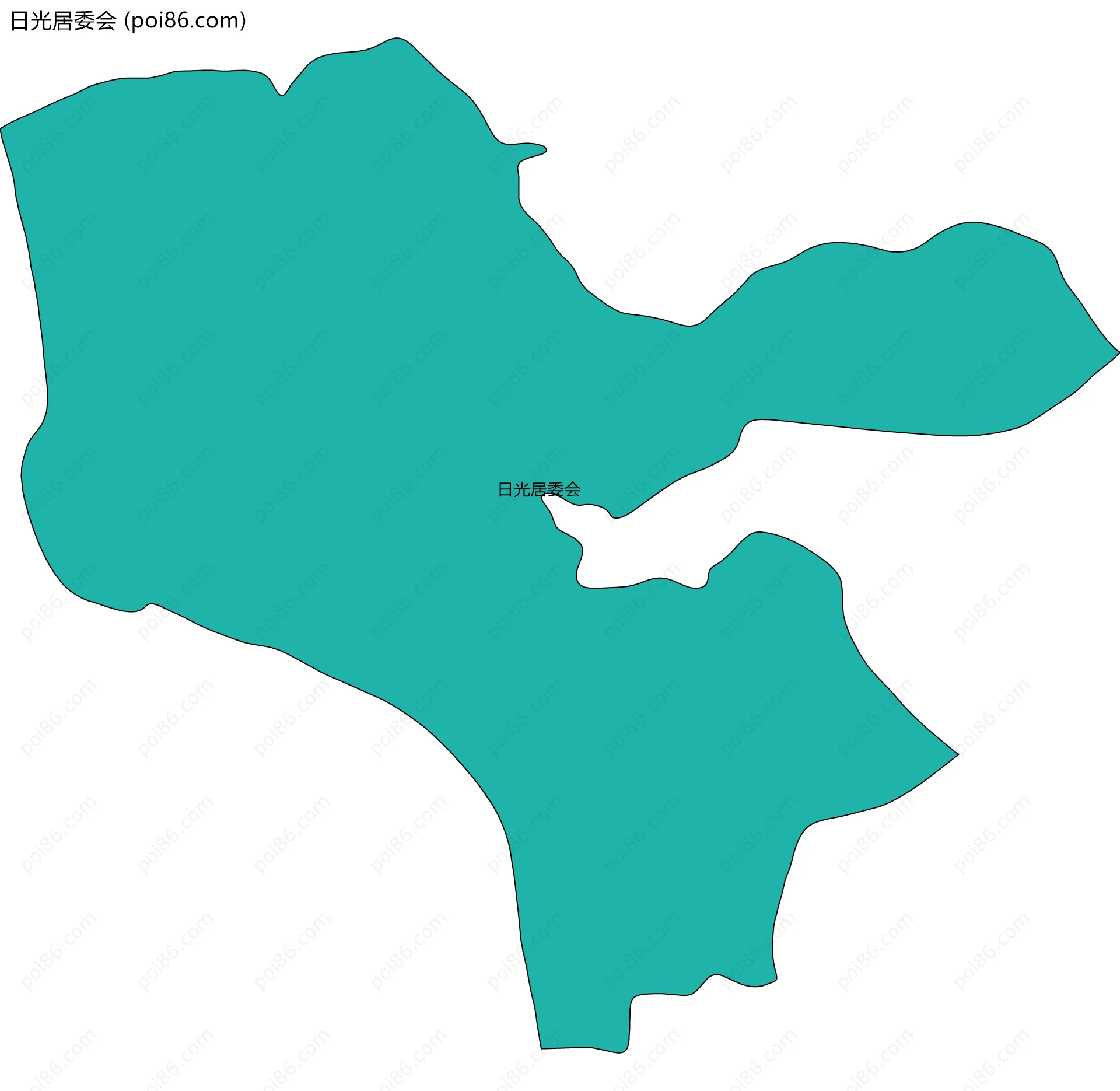 日光居委会边界地图