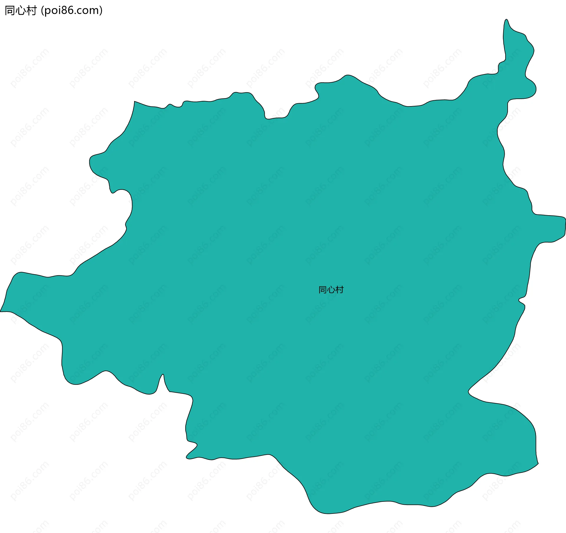 同心村边界地图