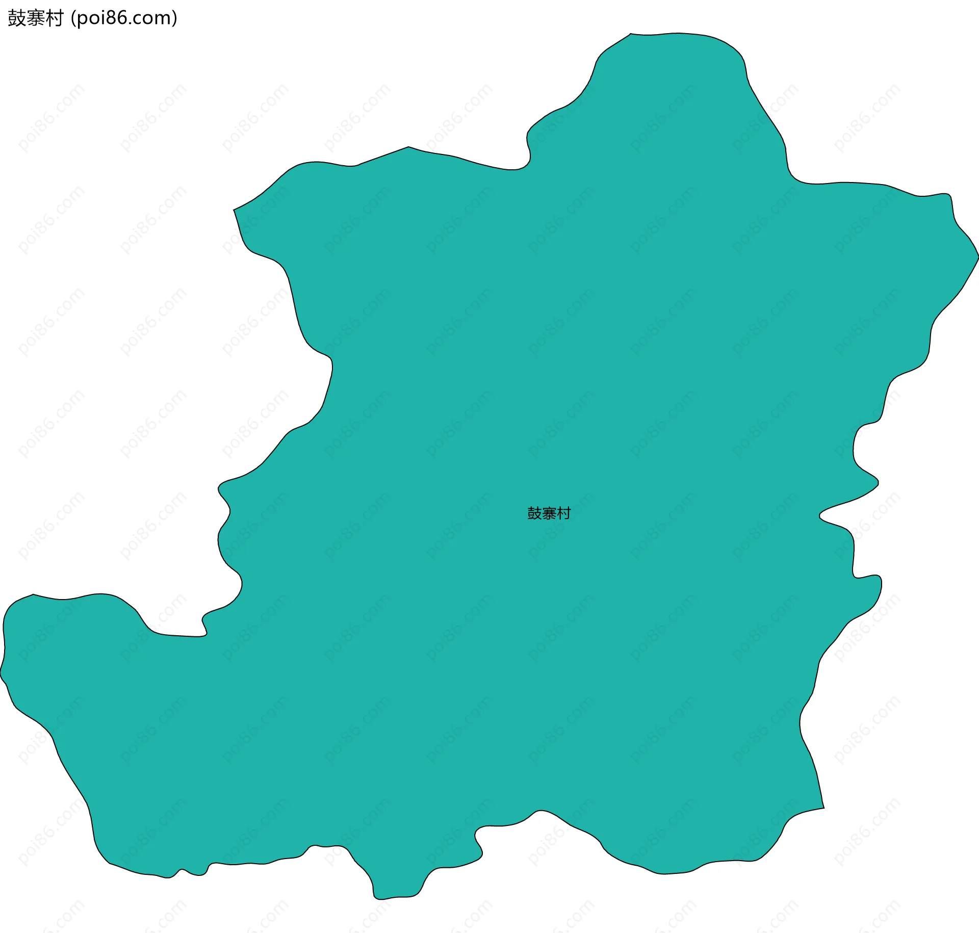 鼓寨村边界地图